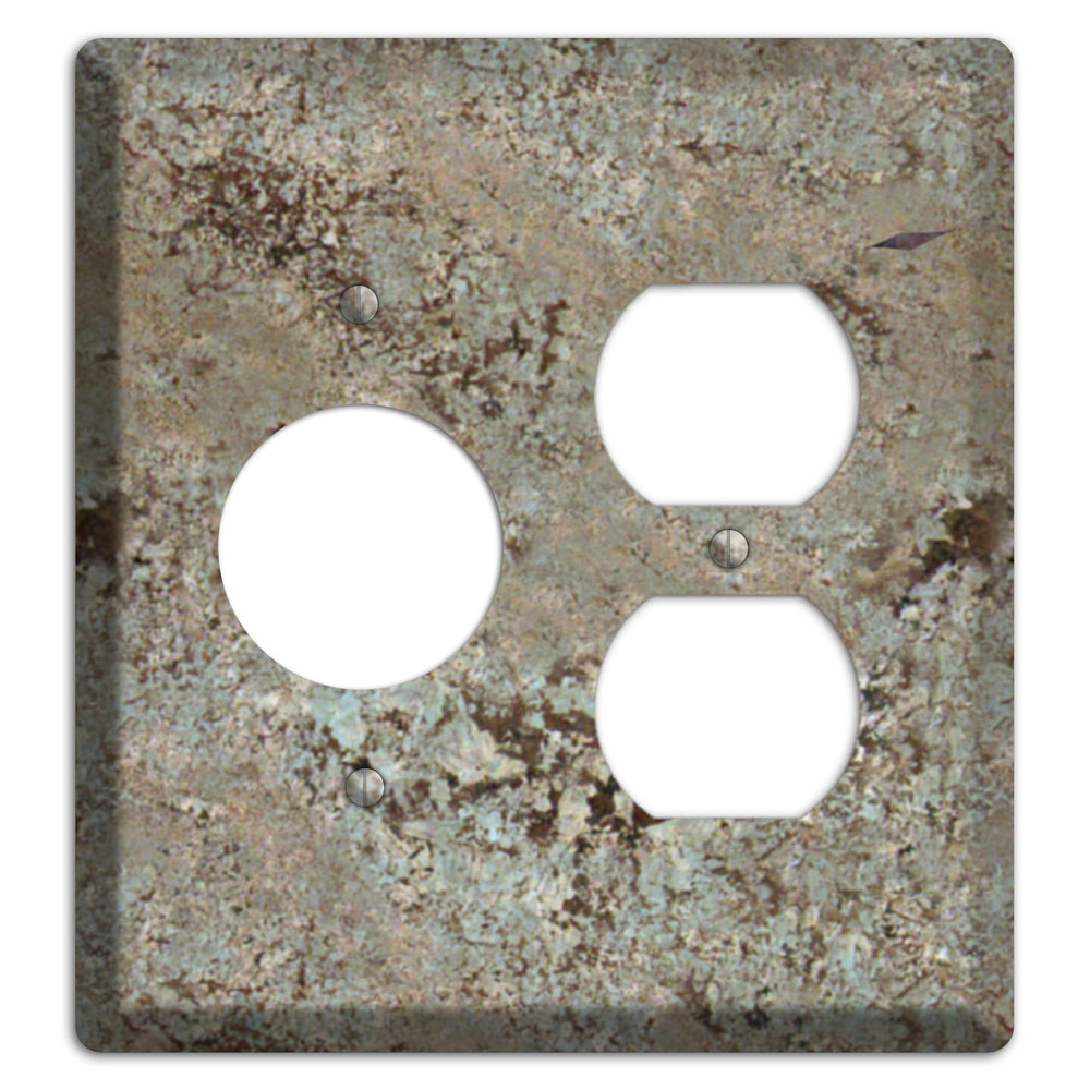 Delicatus White Granite Receptacle / Duplex Wallplate