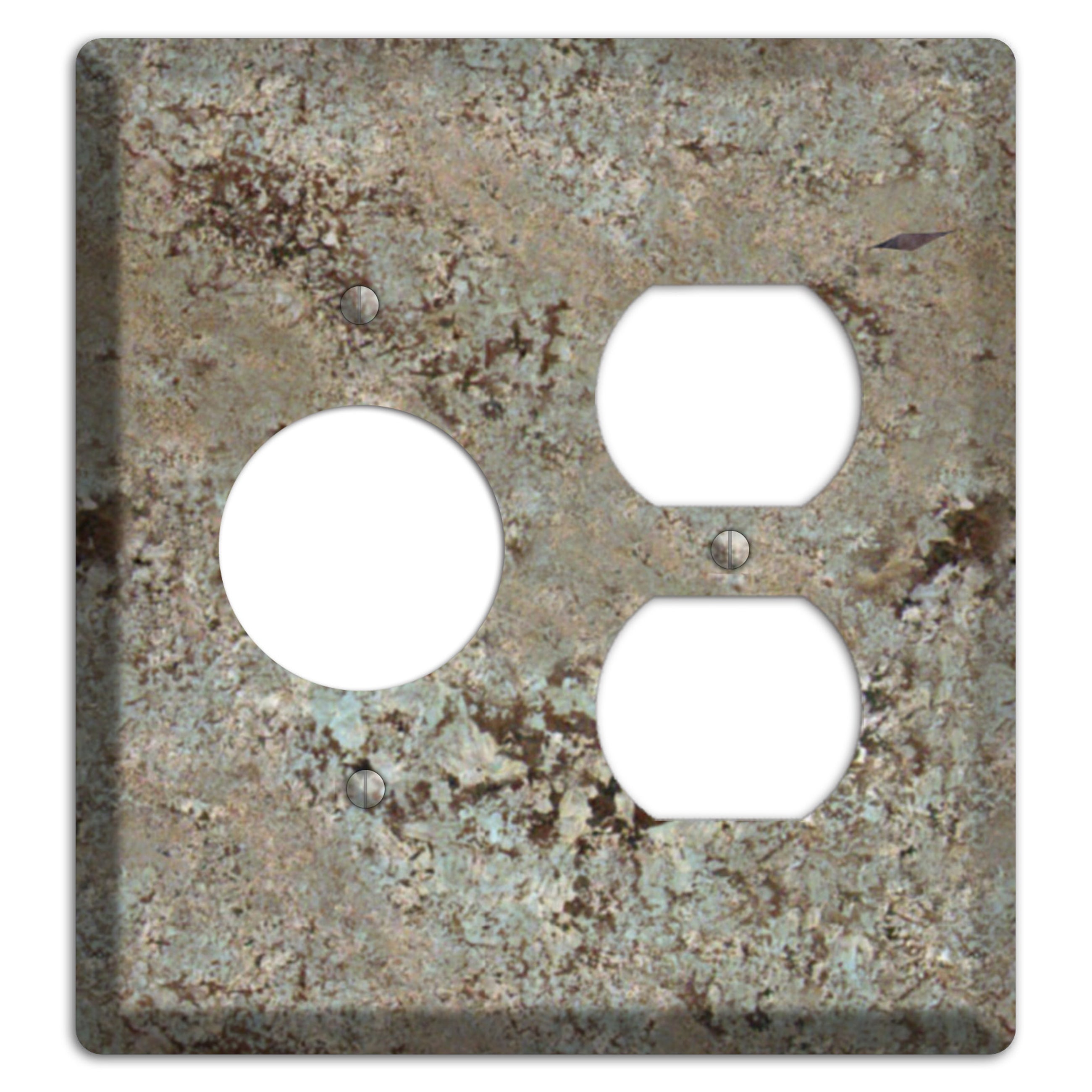 Delicatus White Granite Receptacle / Duplex Wallplate