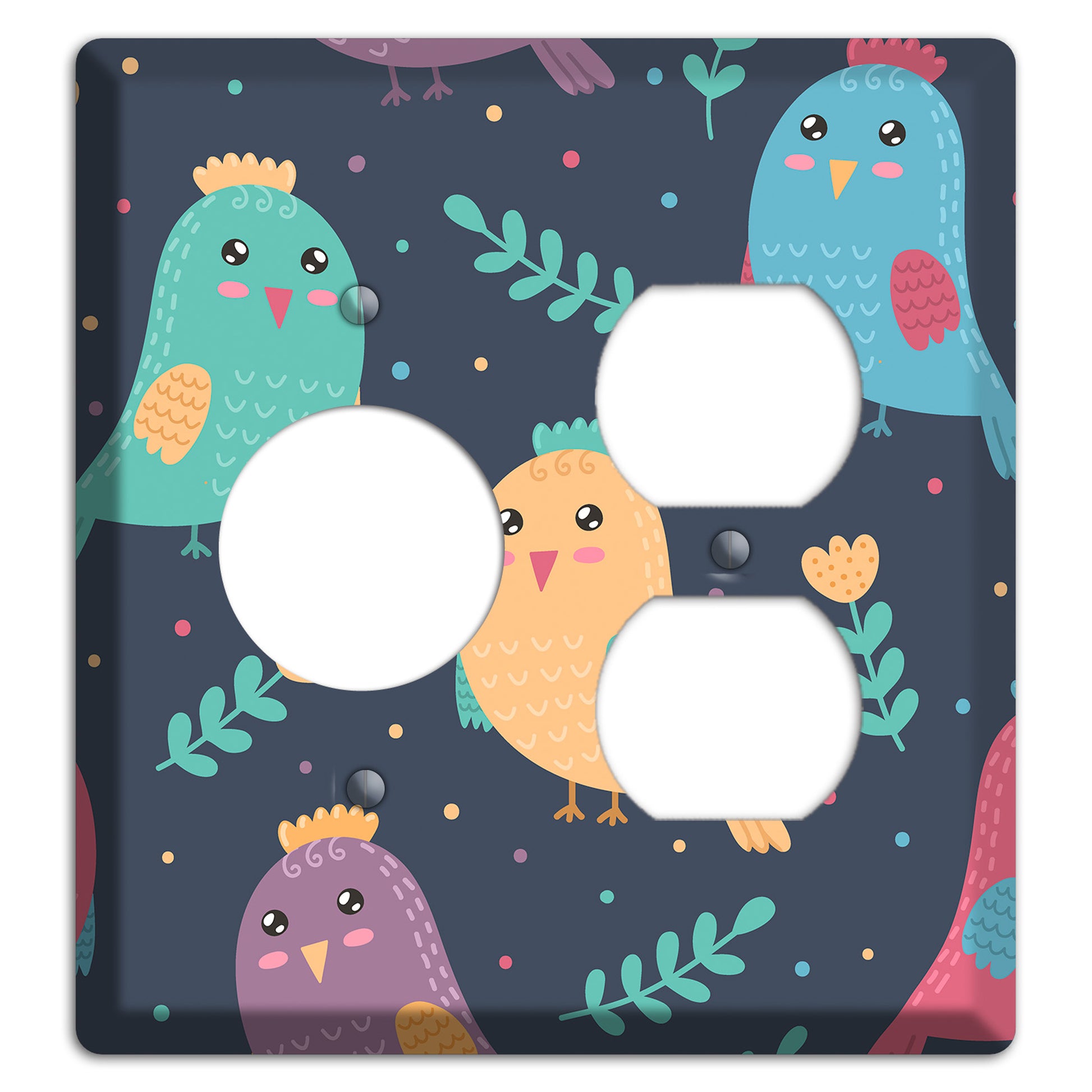 Jungle Giggles (Dark) Receptacle / Duplex Wallplate