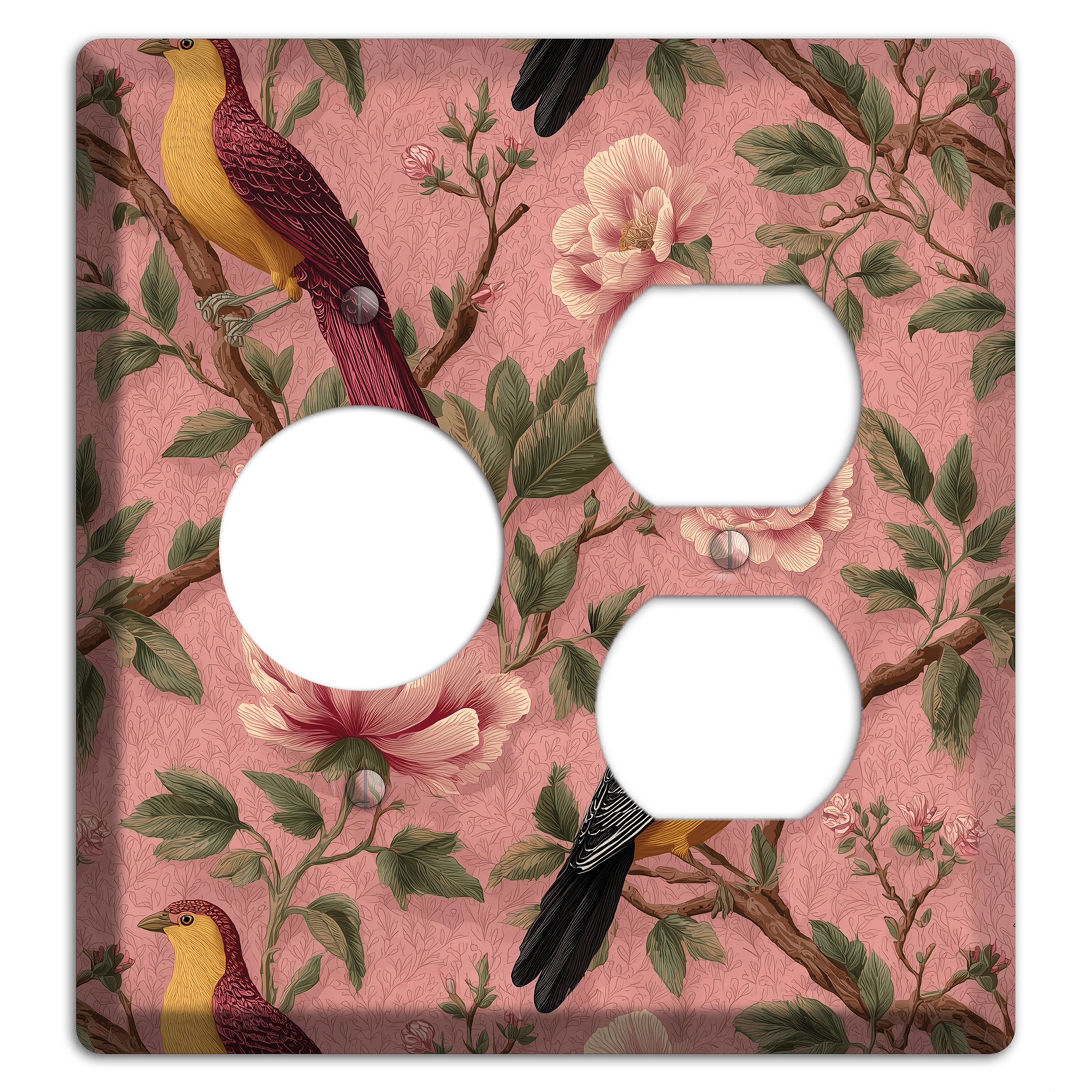 Peony & Perch Receptacle / Duplex Wallplate