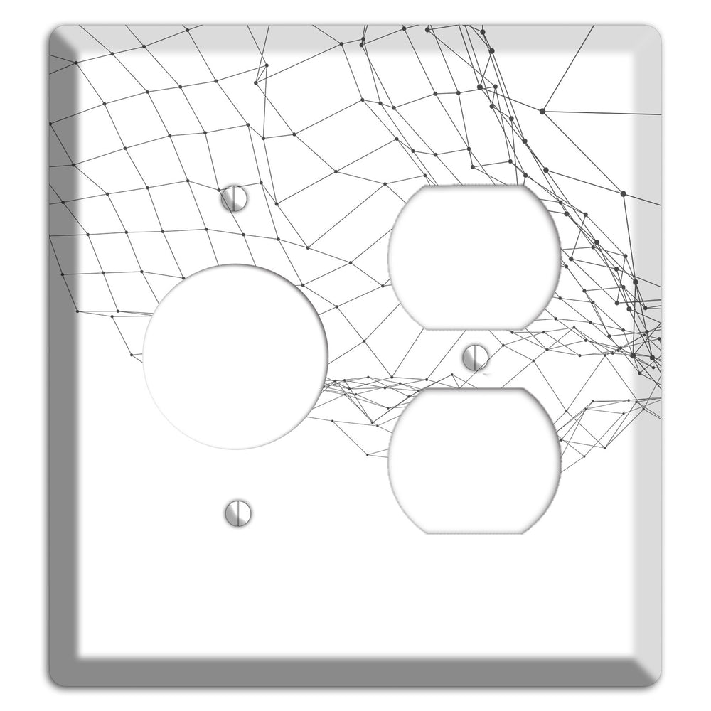 Collapse Into Signal Receptacle / Duplex Wallplate