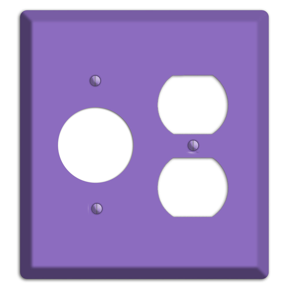 Baxter Violet Bloom Receptacle / Duplex Wallplate