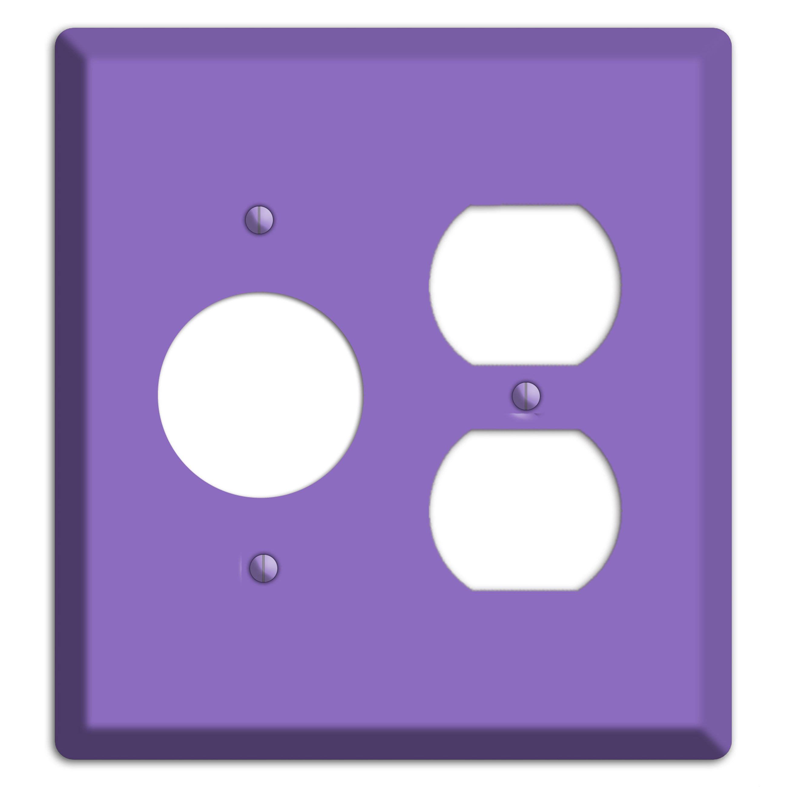 Baxter Violet Bloom Receptacle / Duplex Wallplate