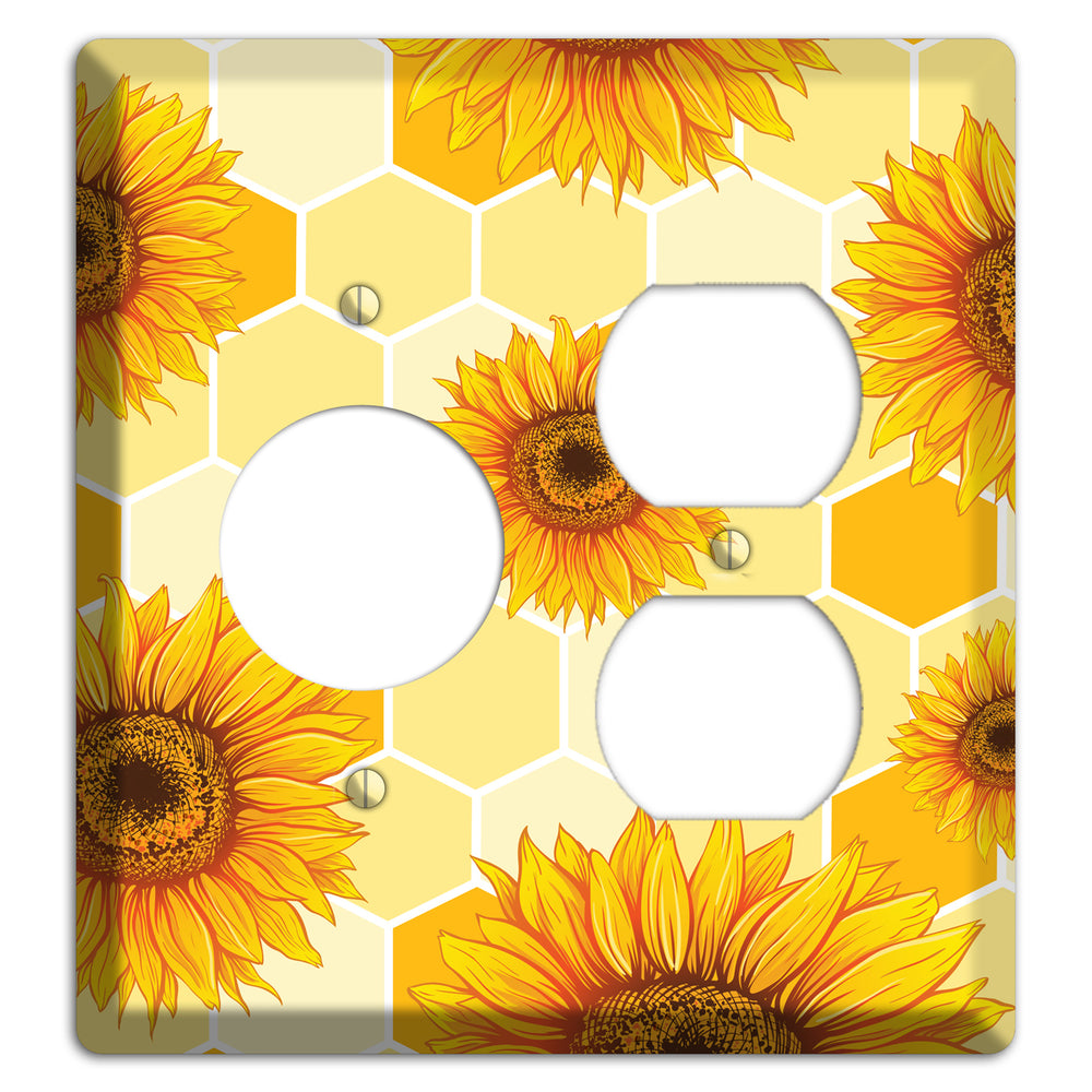 Sunflower & Comb Receptacle / Duplex Wallplate