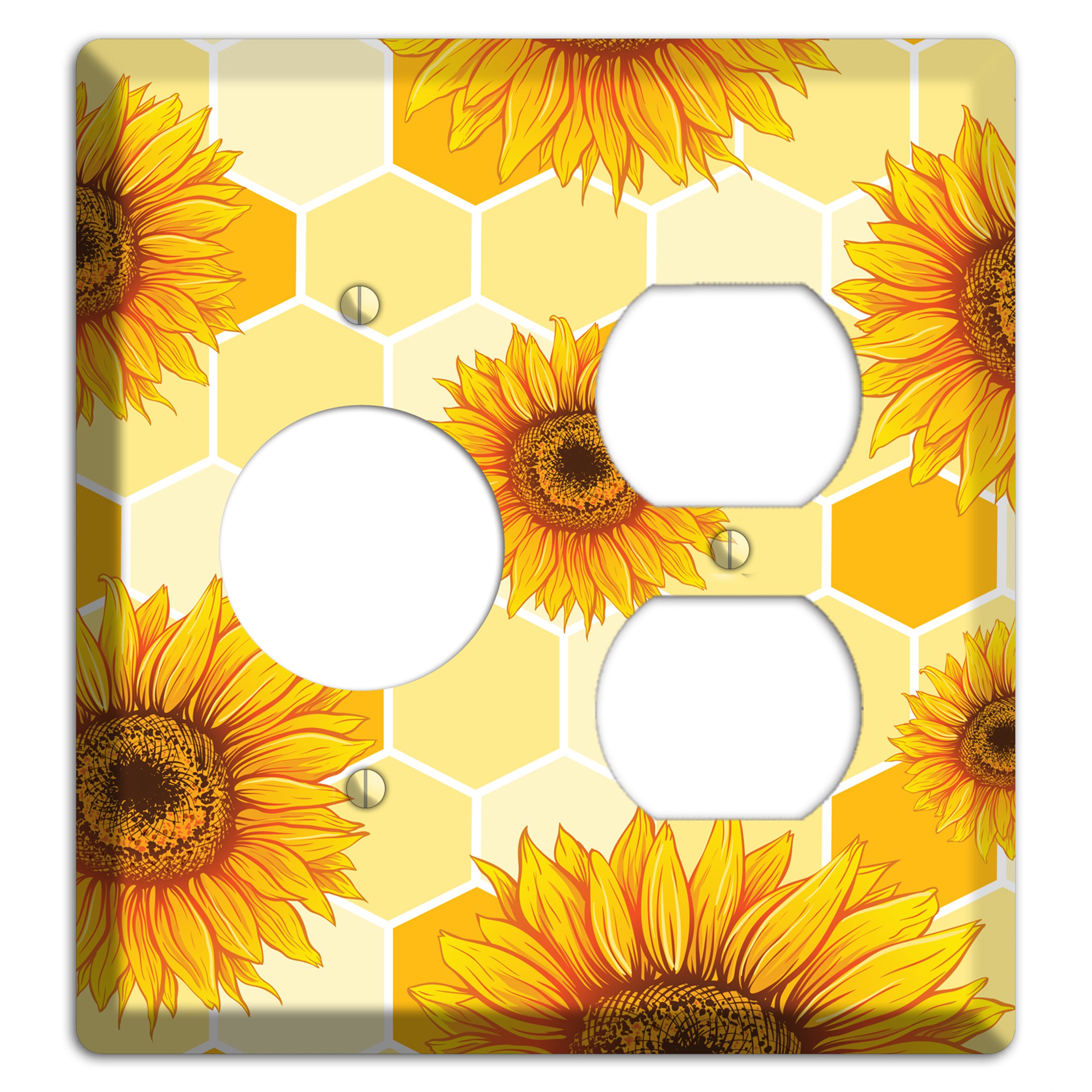 Sunflower & Comb Receptacle / Duplex Wallplate