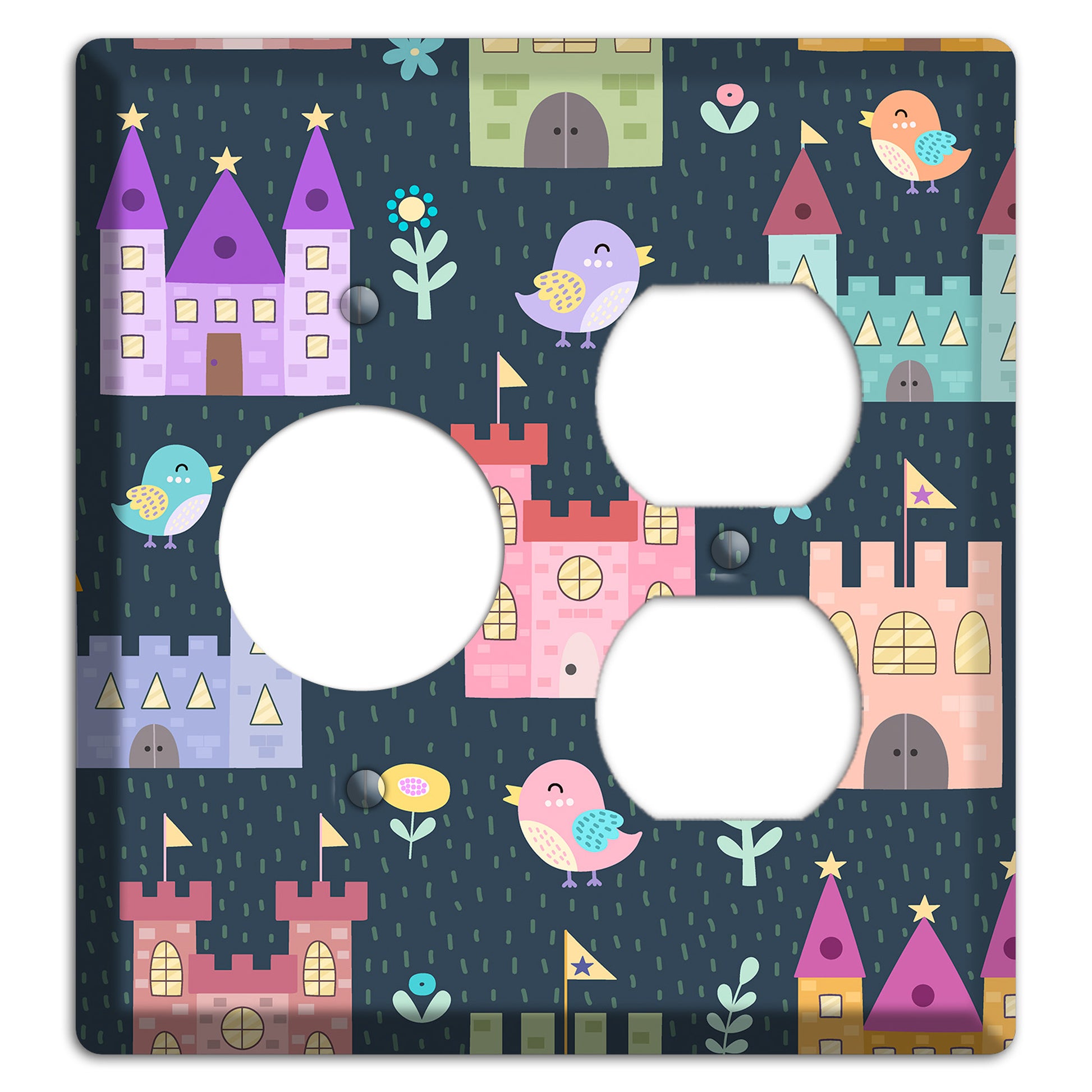 Castle Garden Receptacle / Duplex Wallplate