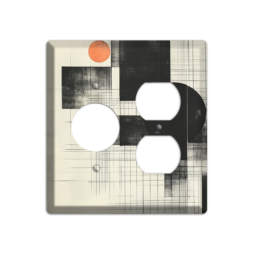 Eclipse Over Blueprint Receptacle / Duplex Wallplate