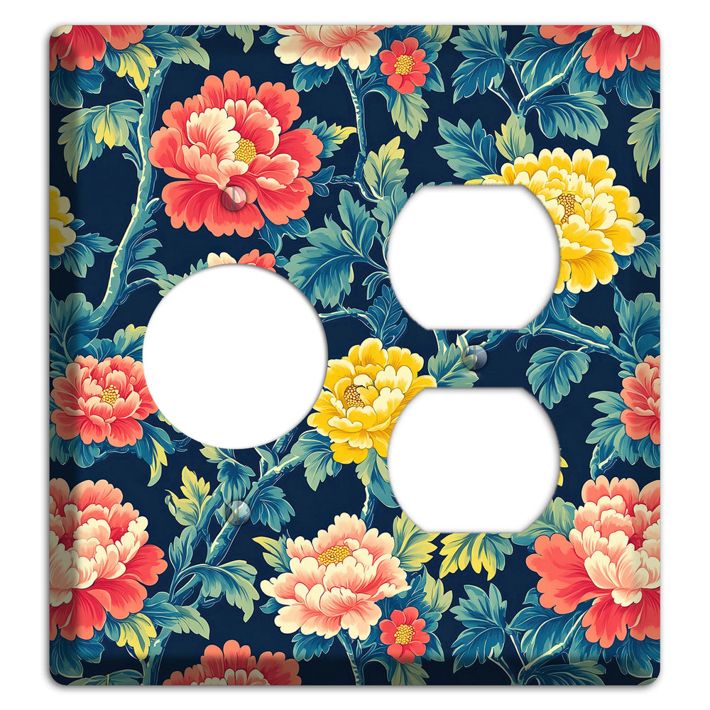 Peony & Bough Receptacle / Duplex Wallplate