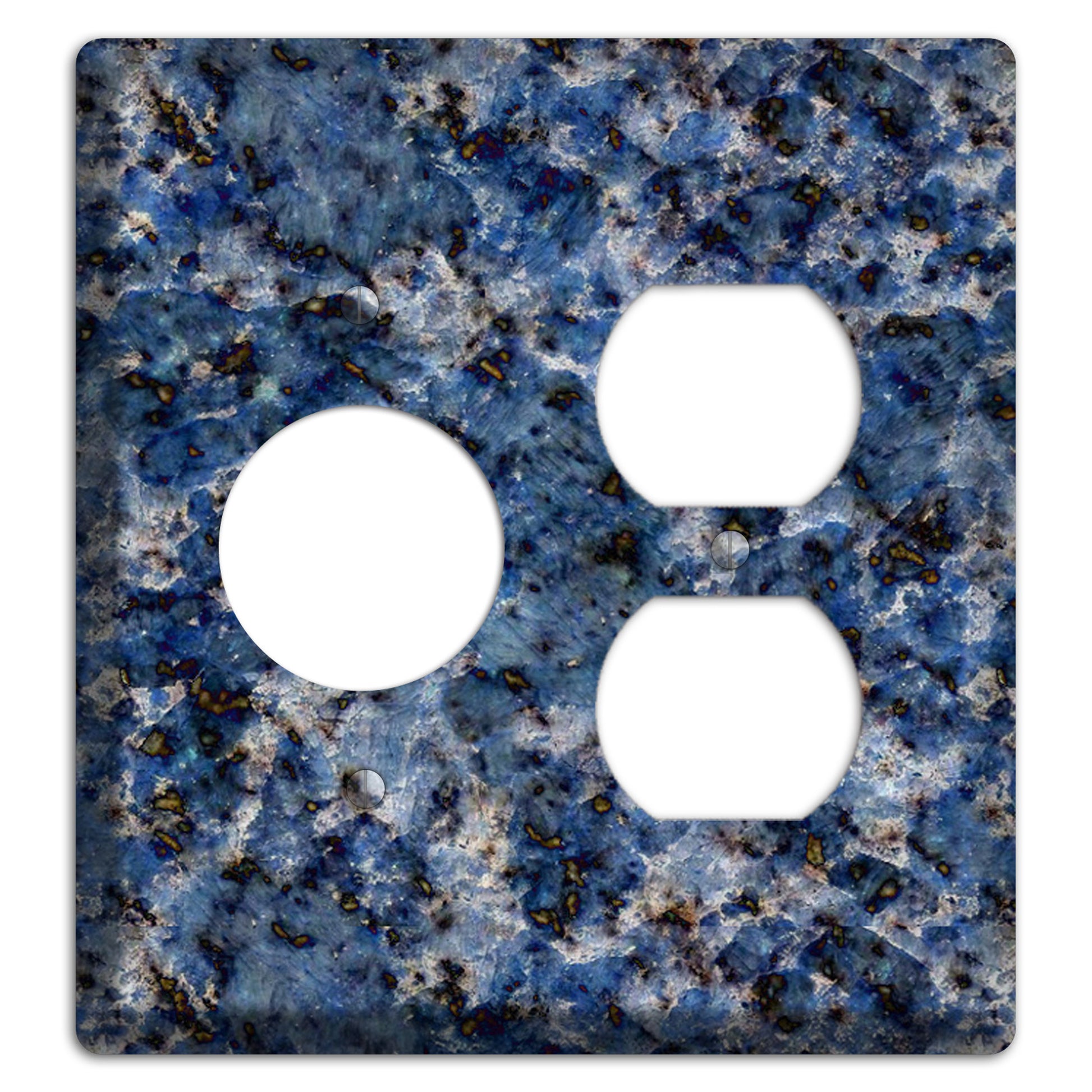 Blue Bahia Granite Receptacle / Duplex Wallplate