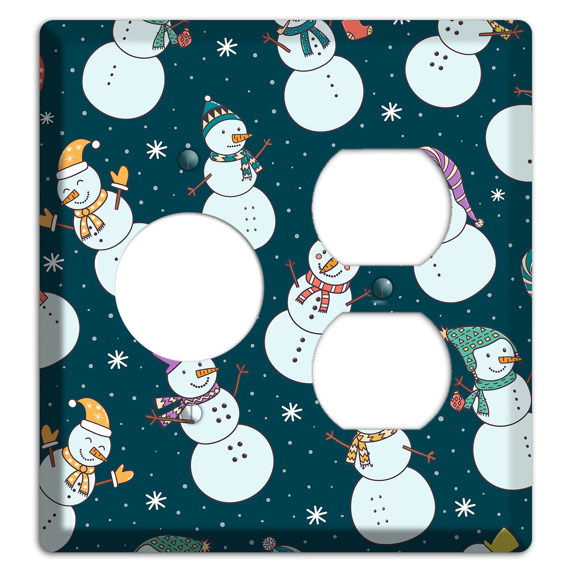 Snowman Celebration Receptacle / Duplex Wallplate