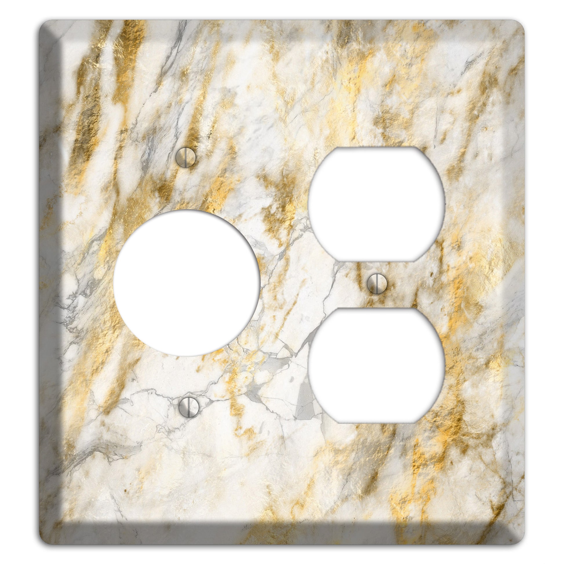 Marigold Marble Receptacle / Duplex Wallplate