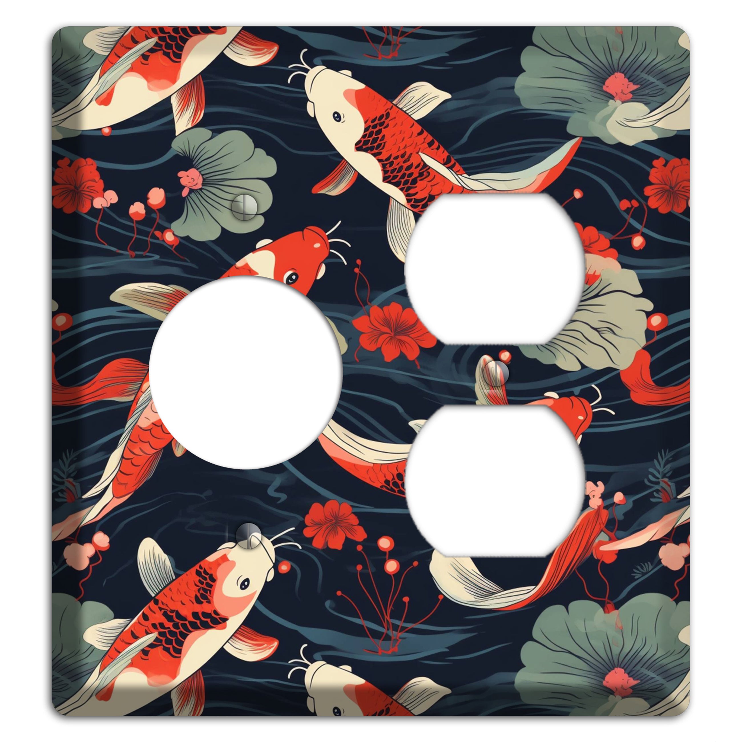 Koi Drift Dance Receptacle / Duplex Wallplate