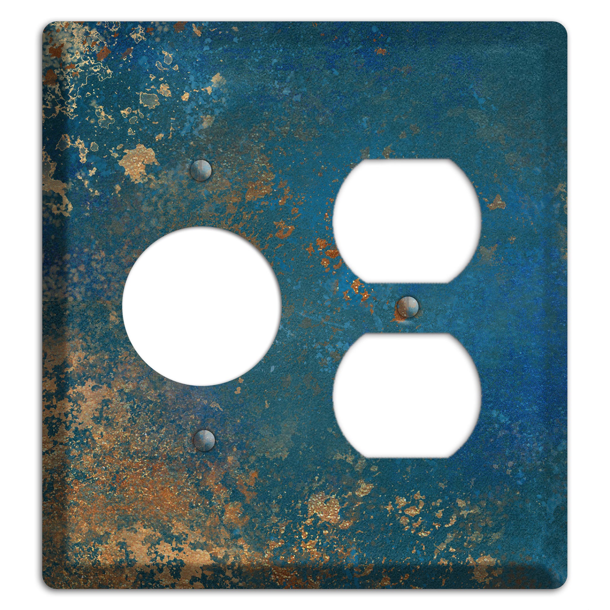 Oxidized Ocean Receptacle / Duplex Wallplate