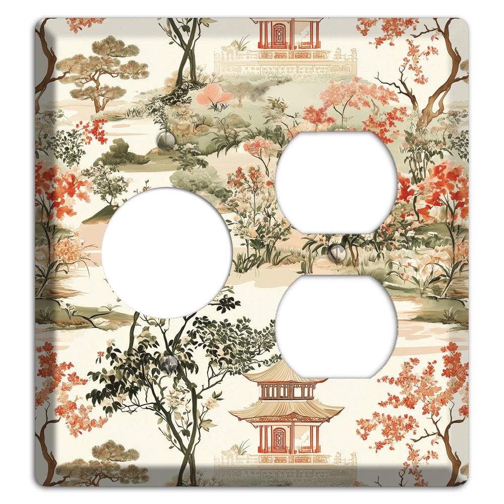 Pavilion & Petal Receptacle / Duplex Wallplate