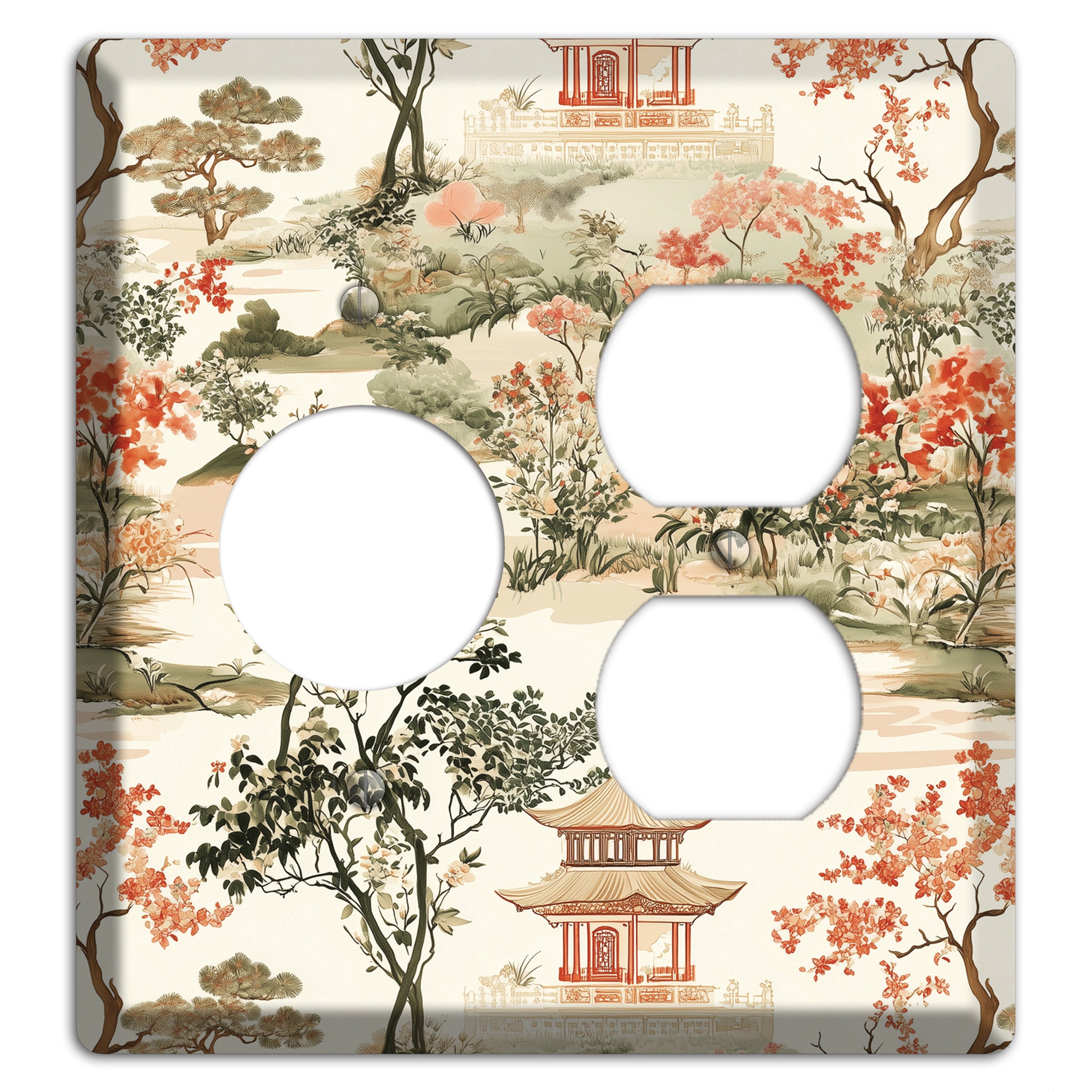 Pavilion & Petal Receptacle / Duplex Wallplate