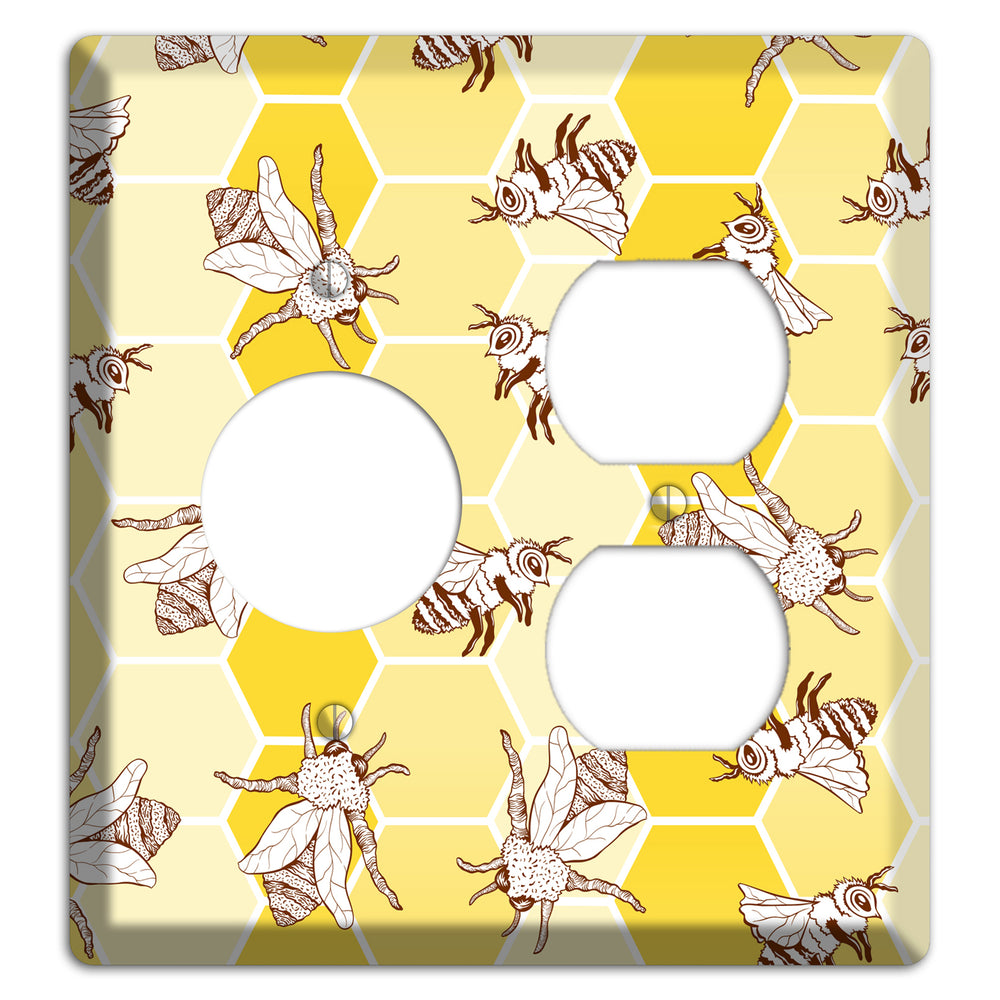 Hive & Wing Receptacle / Duplex Wallplate