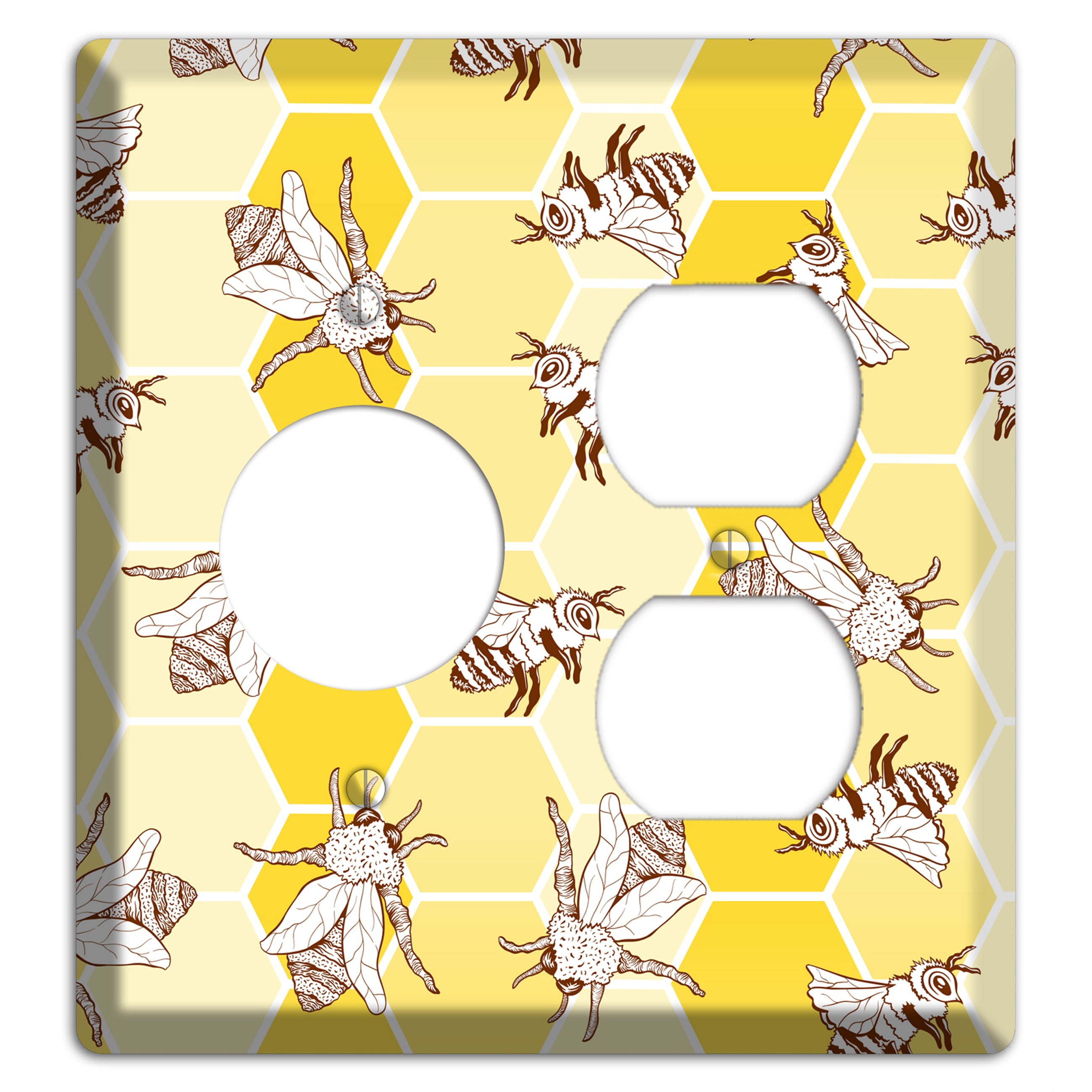 Hive & Wing Receptacle / Duplex Wallplate