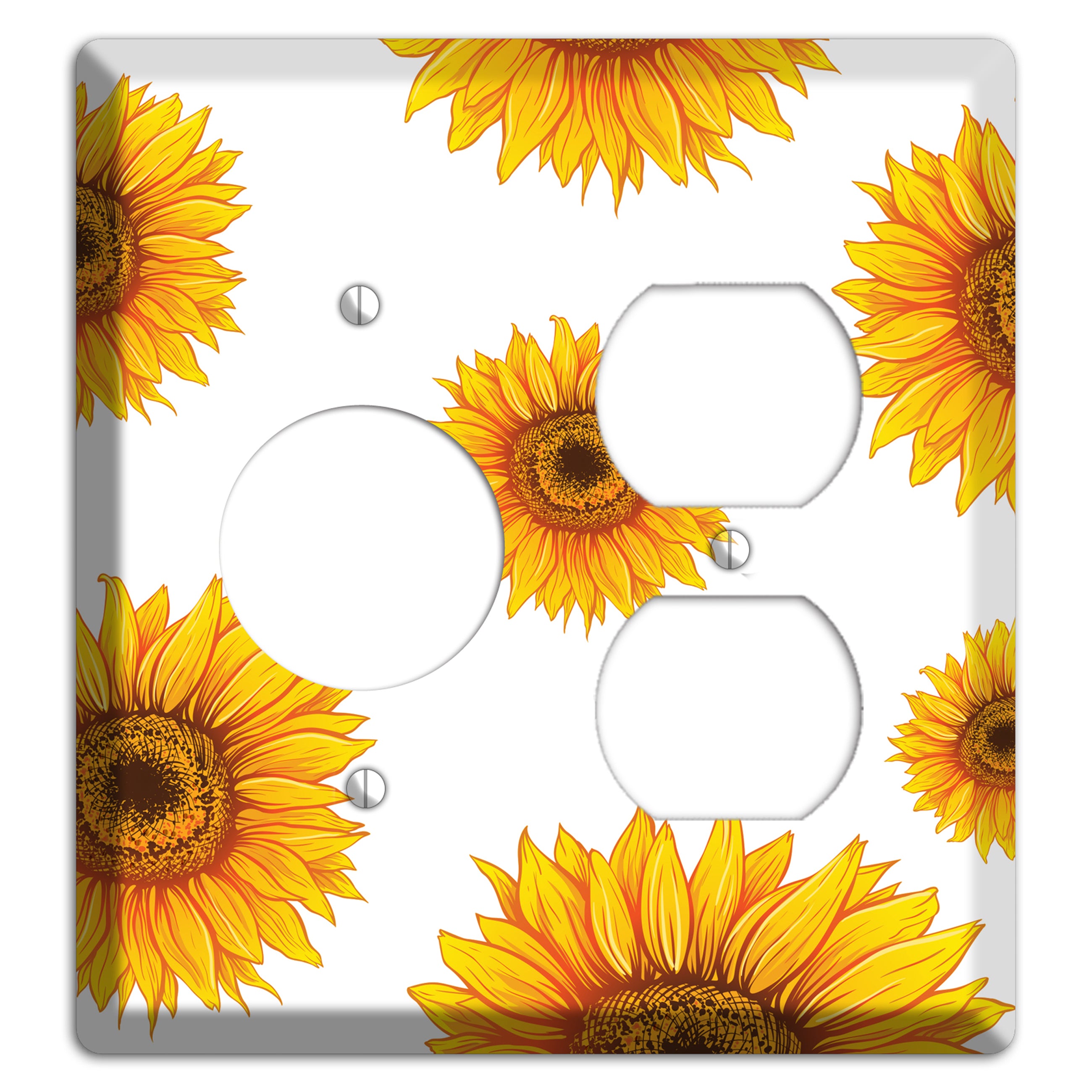 Solar Bloom Scatter Receptacle / Duplex Wallplate