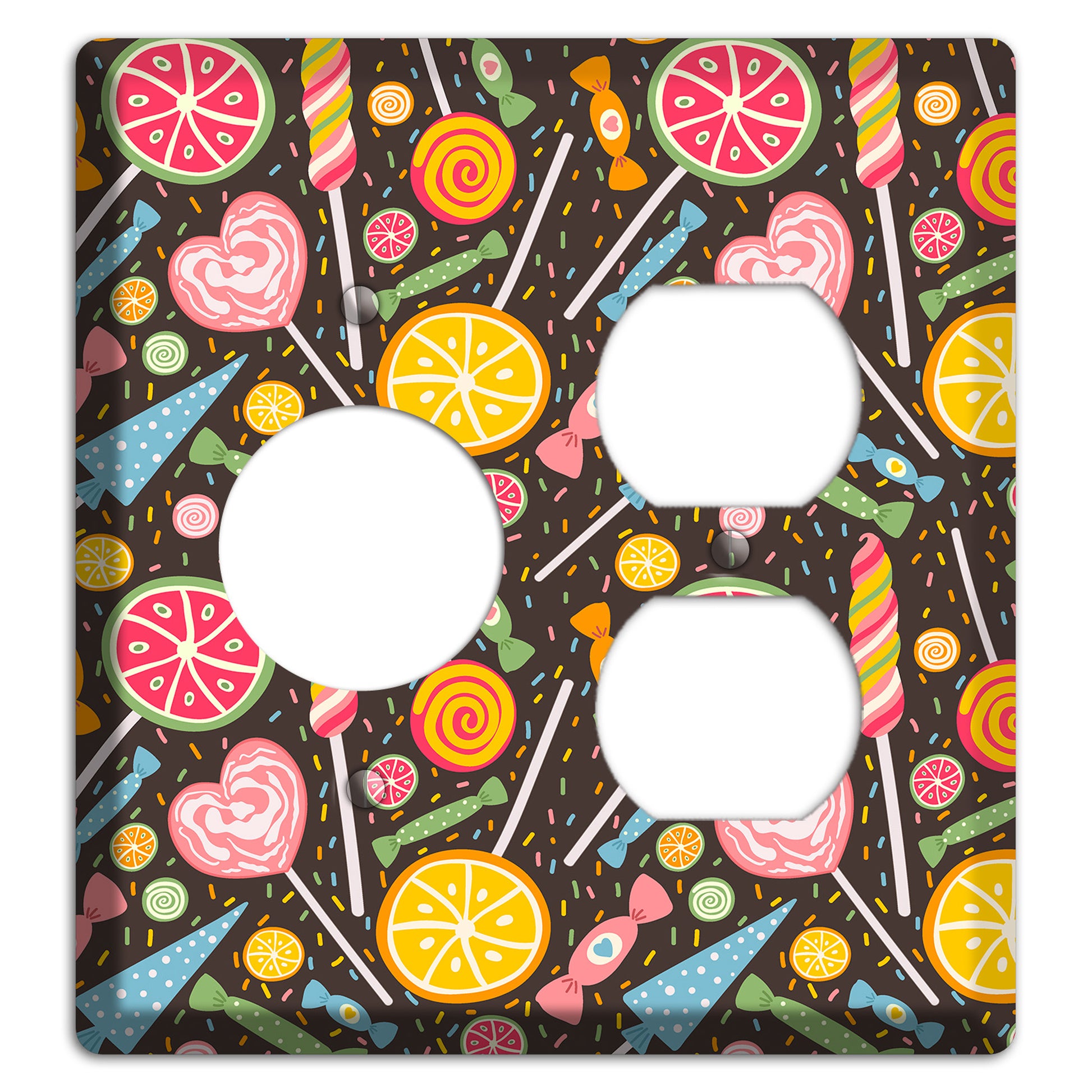 Candy Carnival (Dark) Receptacle / Duplex Wallplate