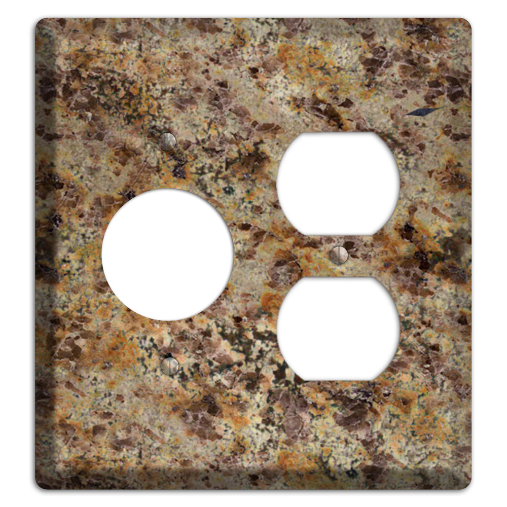 Golden Crystal Granite Receptacle / Duplex Wallplate