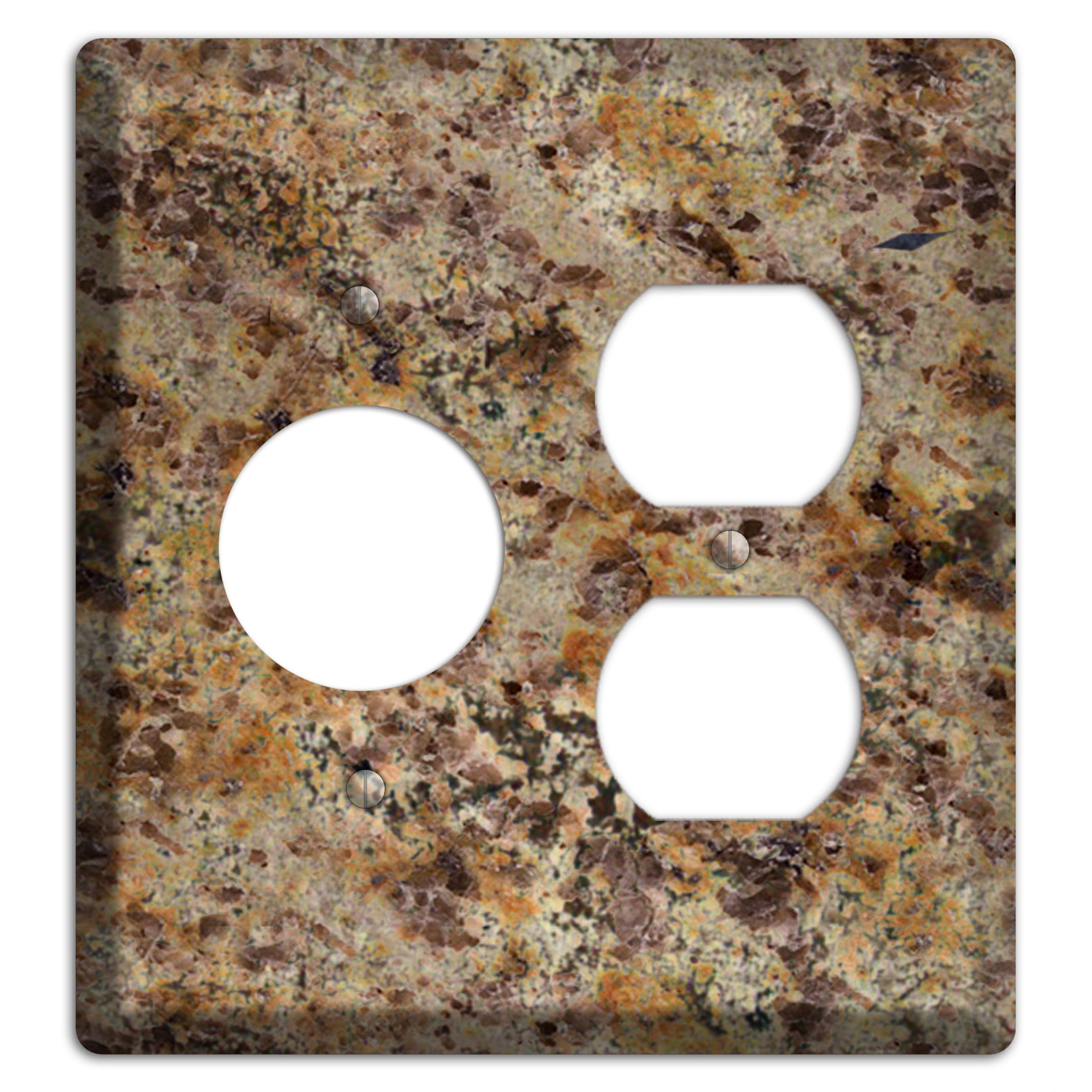 Golden Crystal Granite Receptacle / Duplex Wallplate