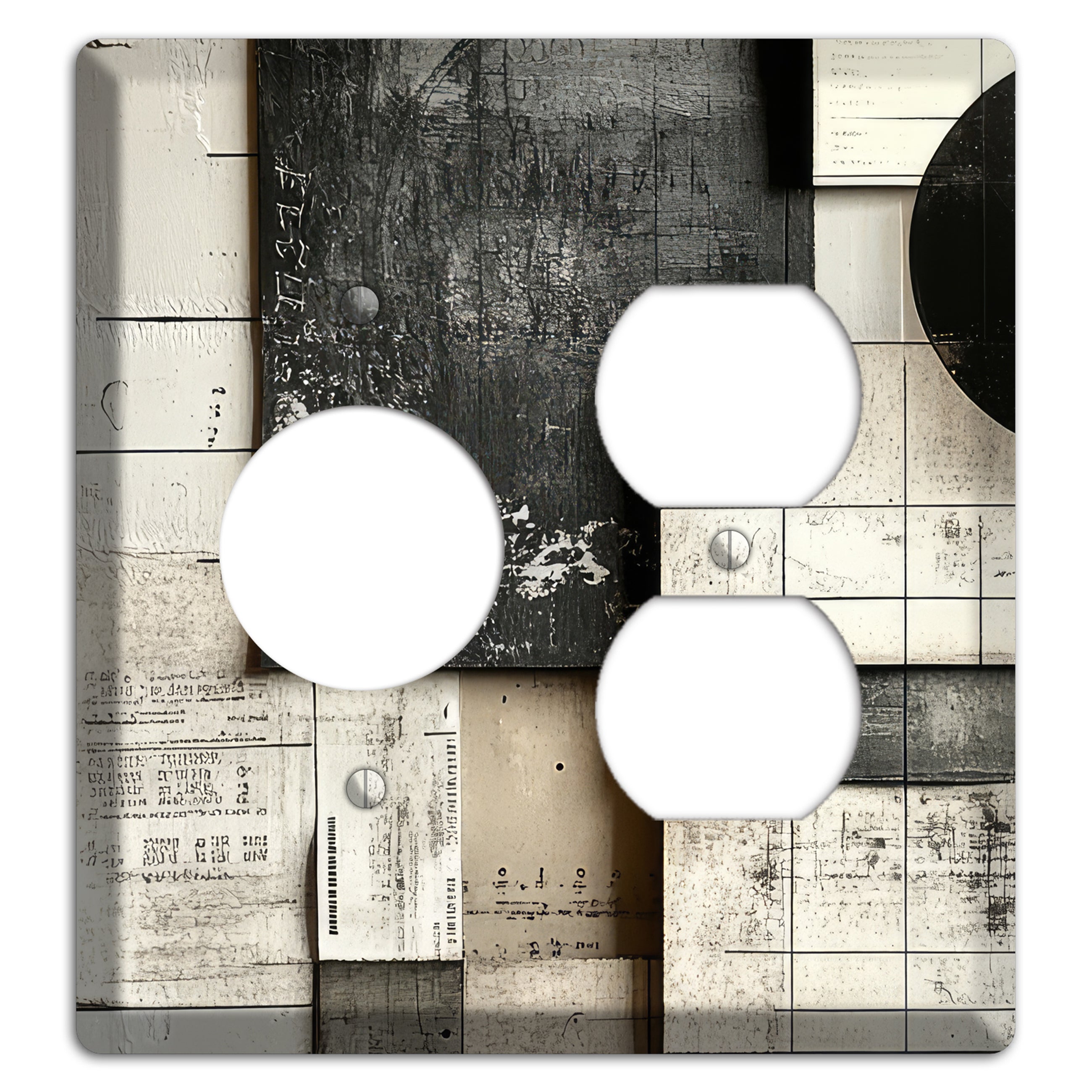 Lunar Grid Archive Receptacle / Duplex Wallplate