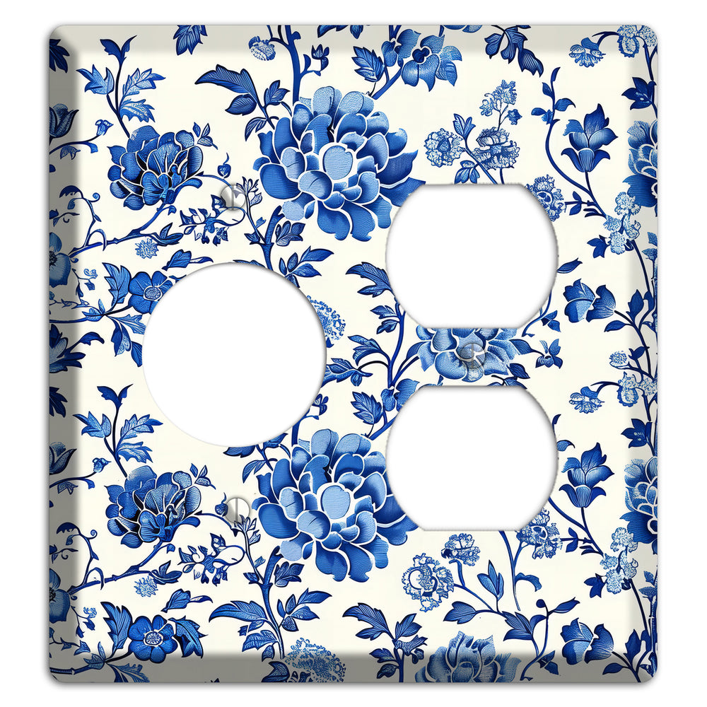 Porcelain Garden Reverie Receptacle / Duplex Wallplate