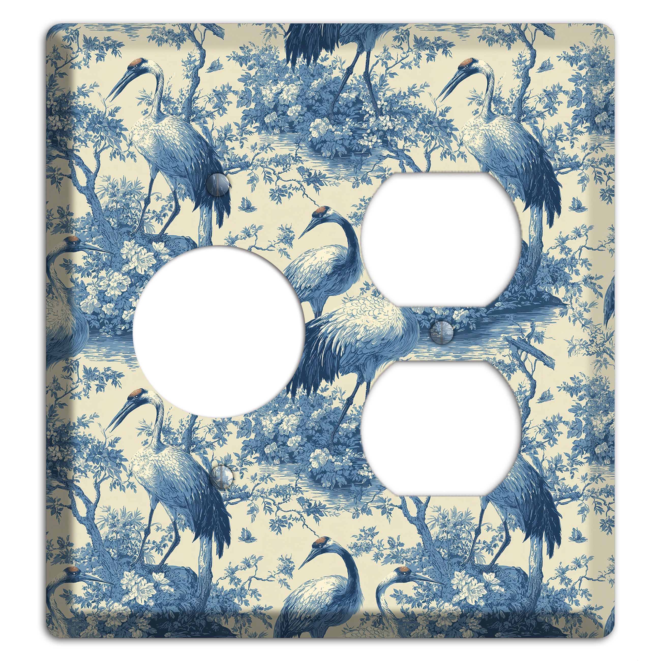Cobalt Toile Vigil Receptacle / Duplex Wallplate