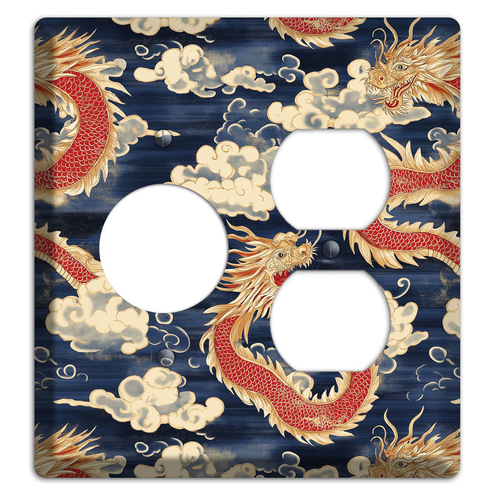 Sovereign Sky Dragons Receptacle / Duplex Wallplate