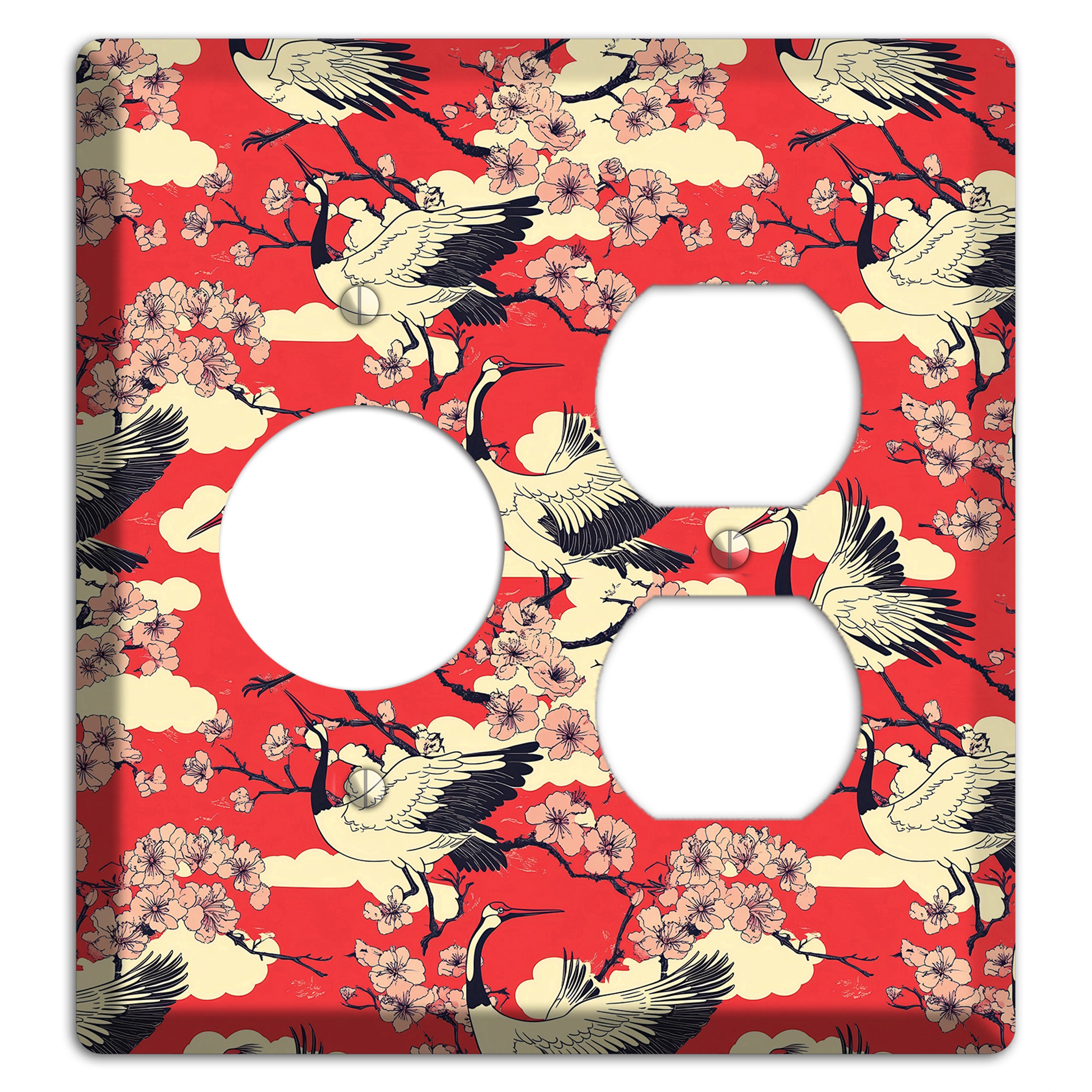 Crimson Blossom Ascent Receptacle / Duplex Wallplate