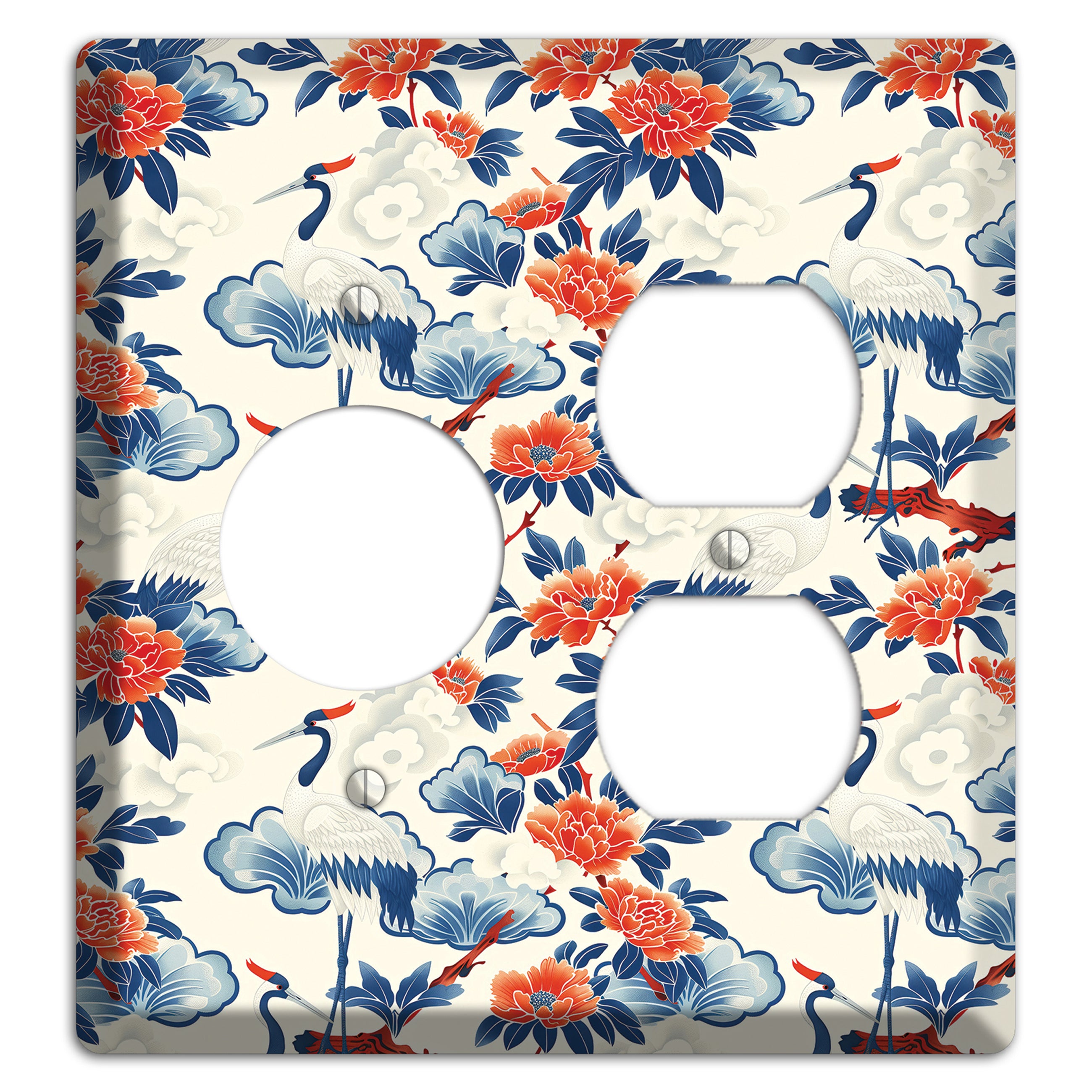 Peony & Crane Fete Receptacle / Duplex Wallplate
