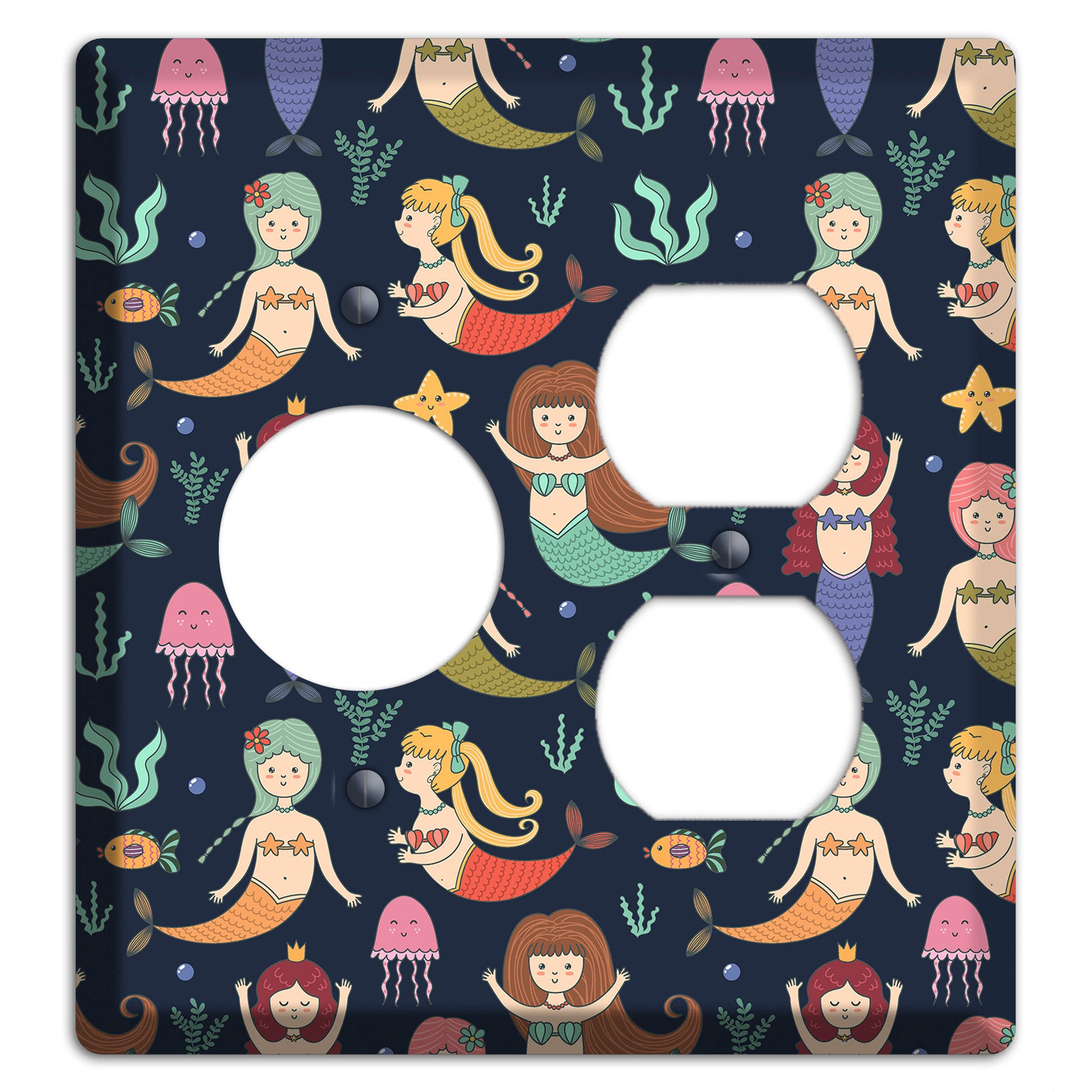 Mermaid Lagoon Party Receptacle / Duplex Wallplate