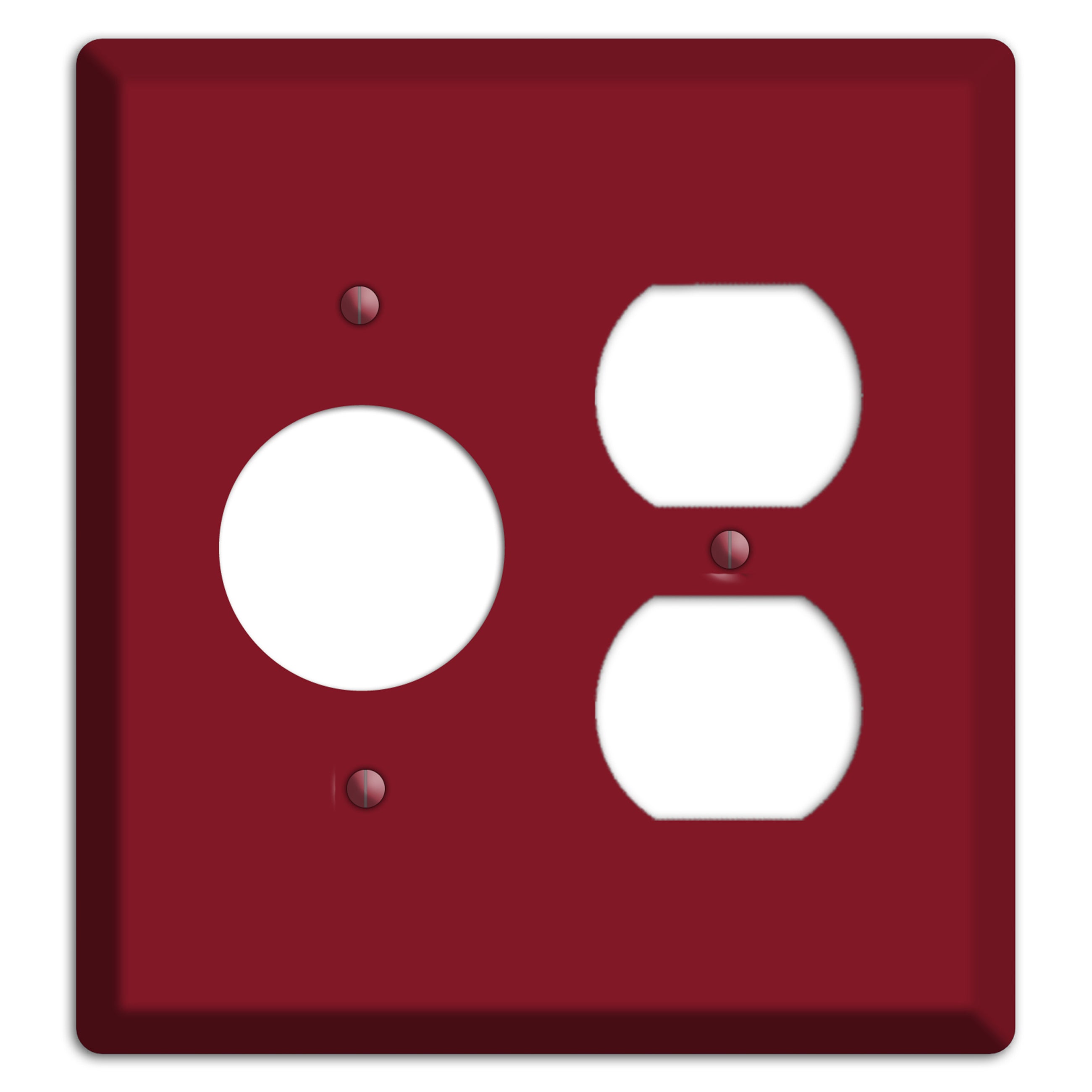 Baxter Burgundy Wine Receptacle / Duplex Wallplate