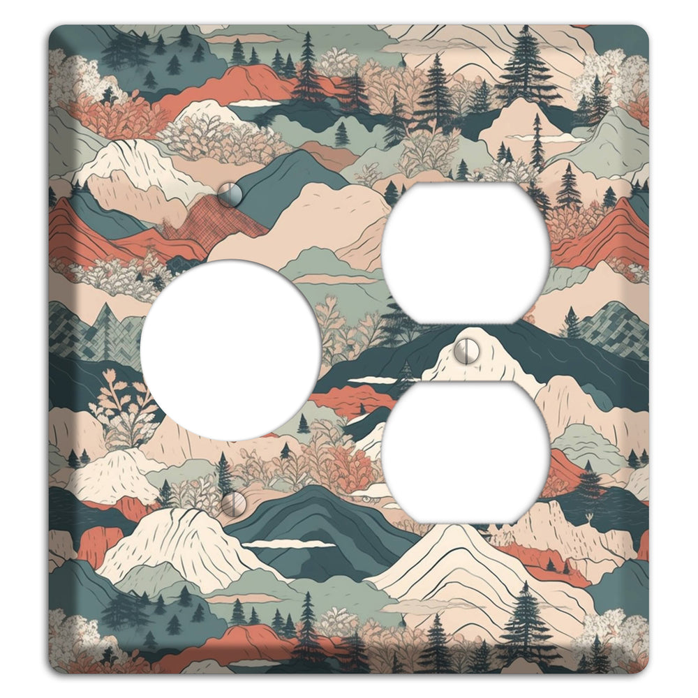 Alpine Paper Trail Receptacle / Duplex Wallplate