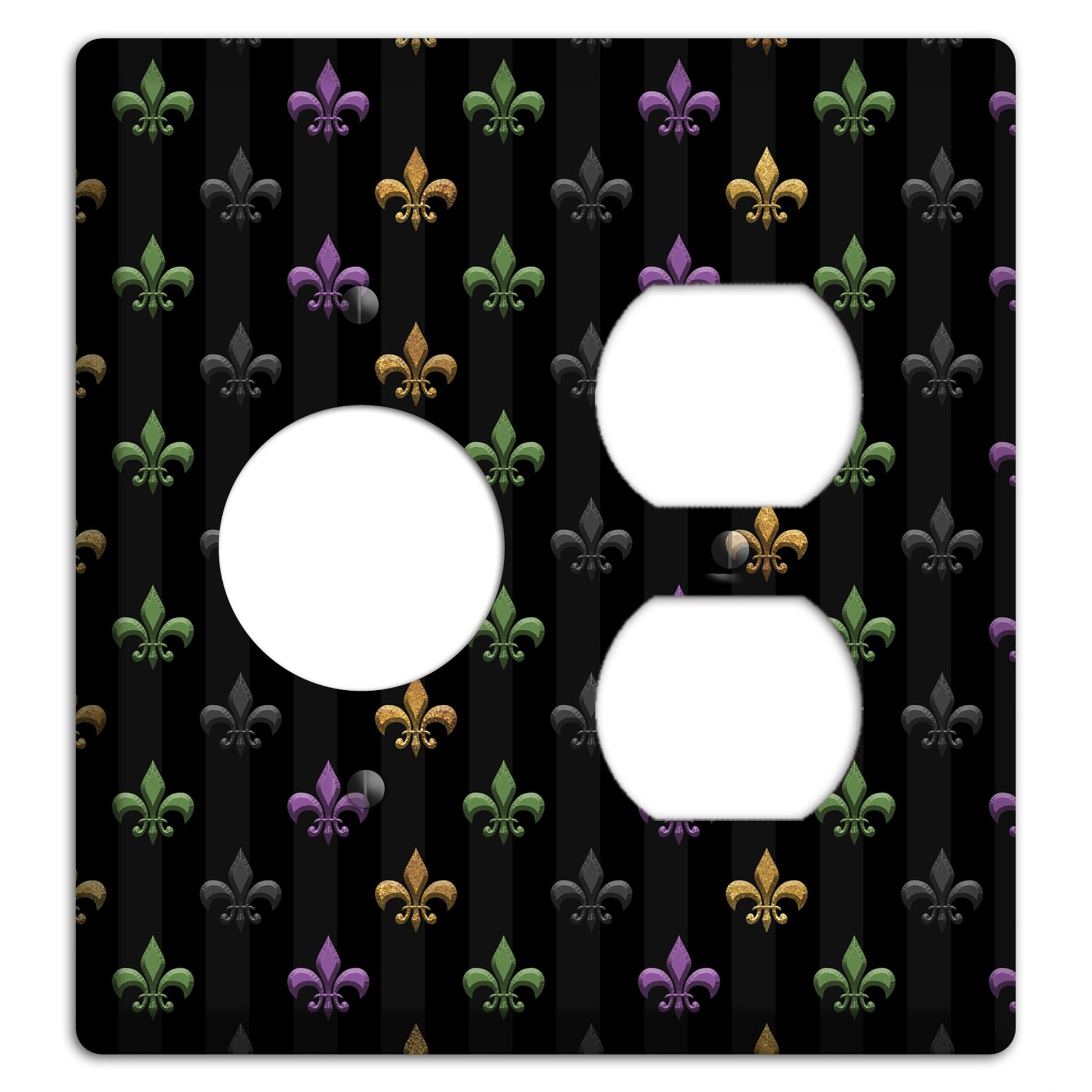 Midnight Fleur Receptacle / Duplex Wallplate