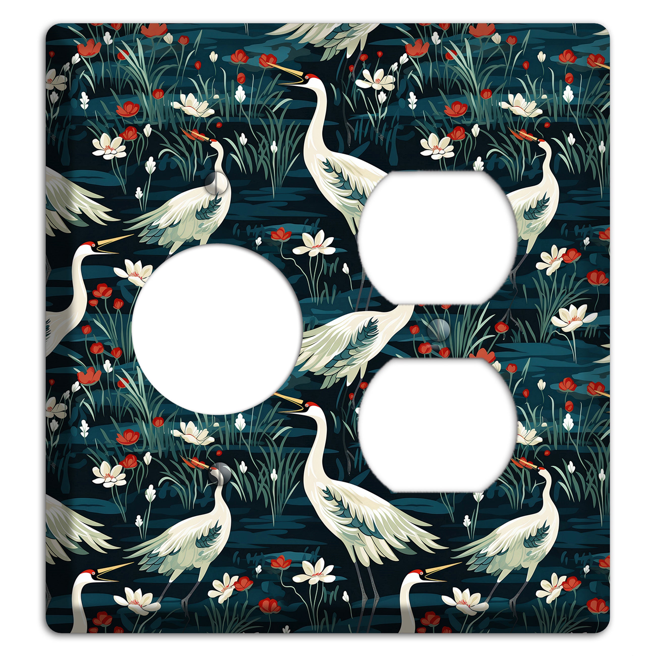 Midnight Lotus Marsh Receptacle / Duplex Wallplate