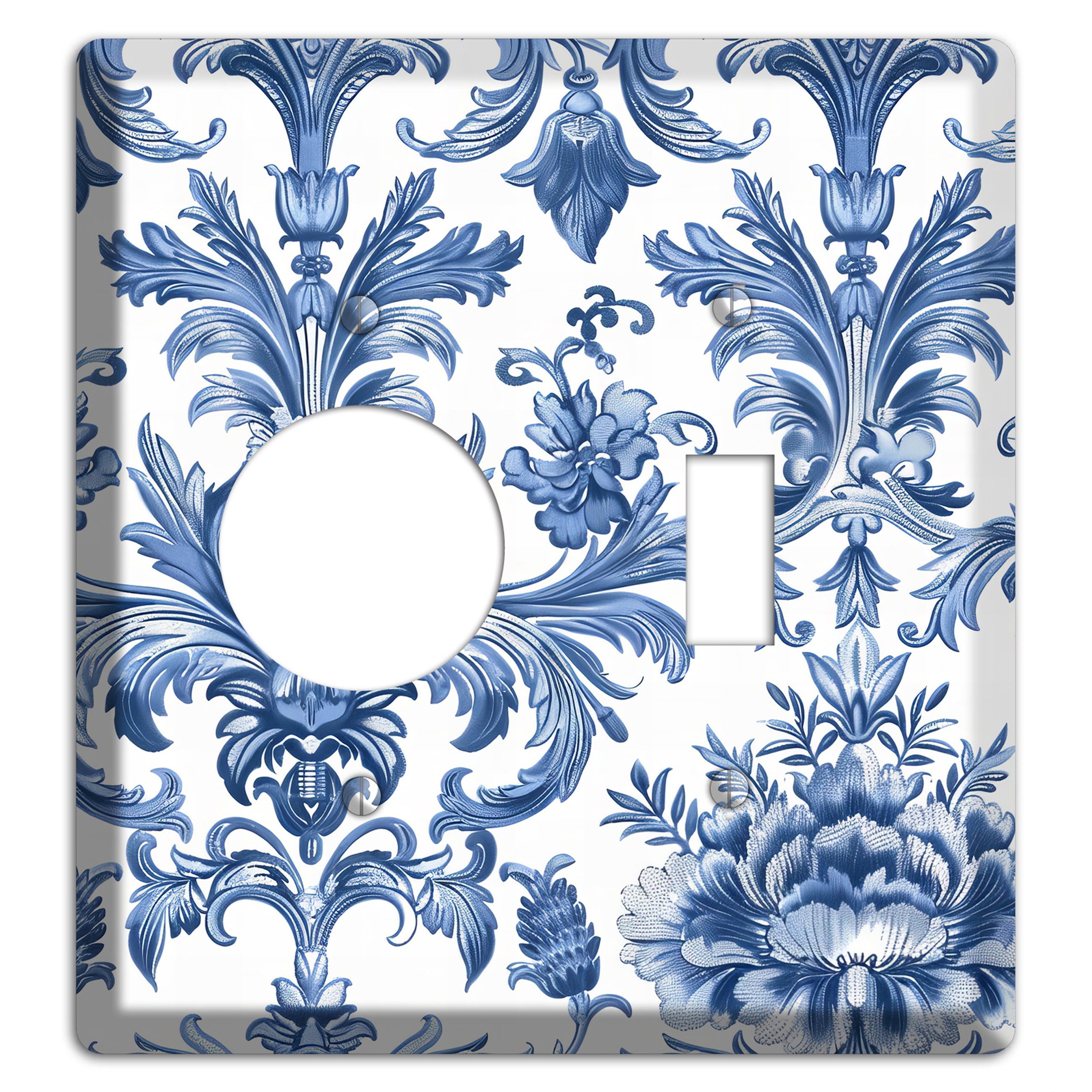Porcelain Garden Reverie Receptacle / Toggle Wallplate