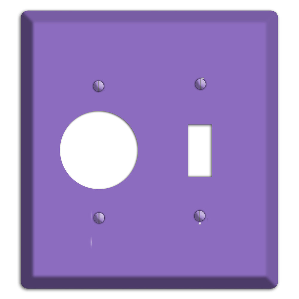 Baxter Violet Bloom Receptacle / Toggle Wallplate