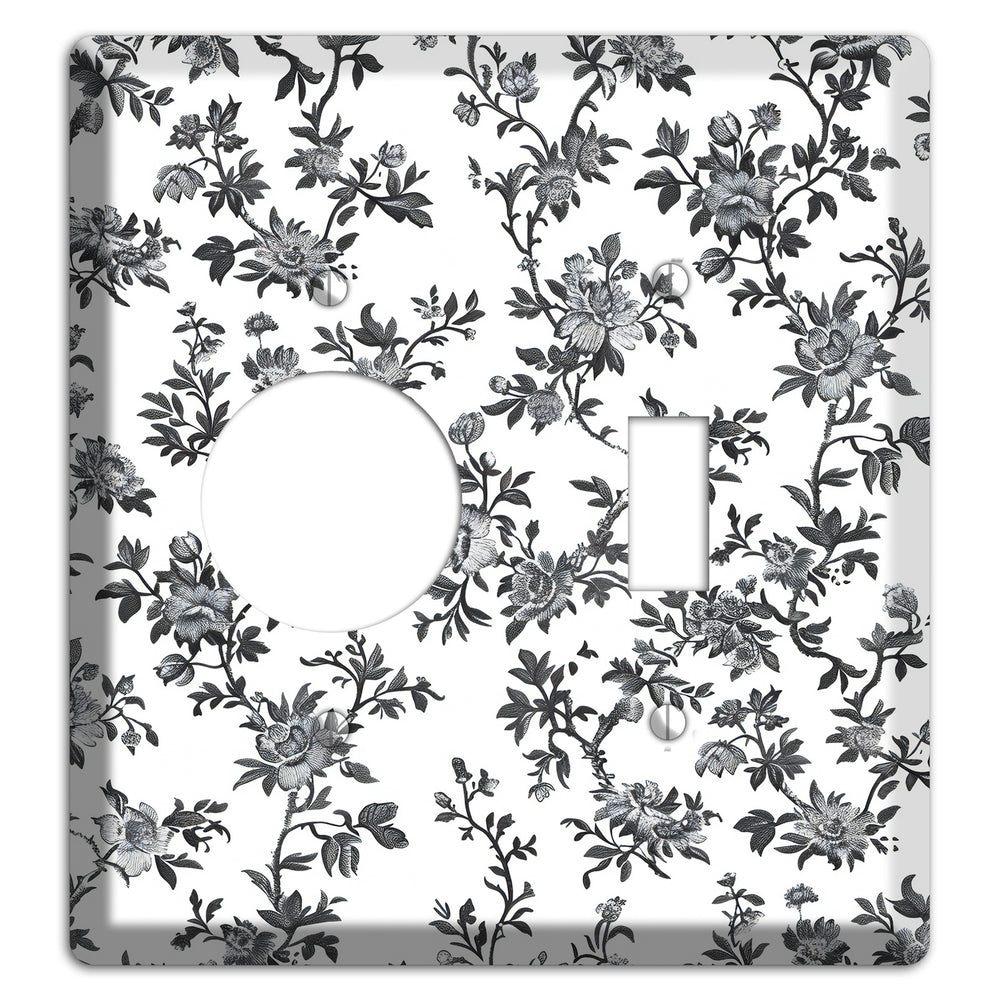 Ink & Ivory Trellis Receptacle / Toggle Wallplate