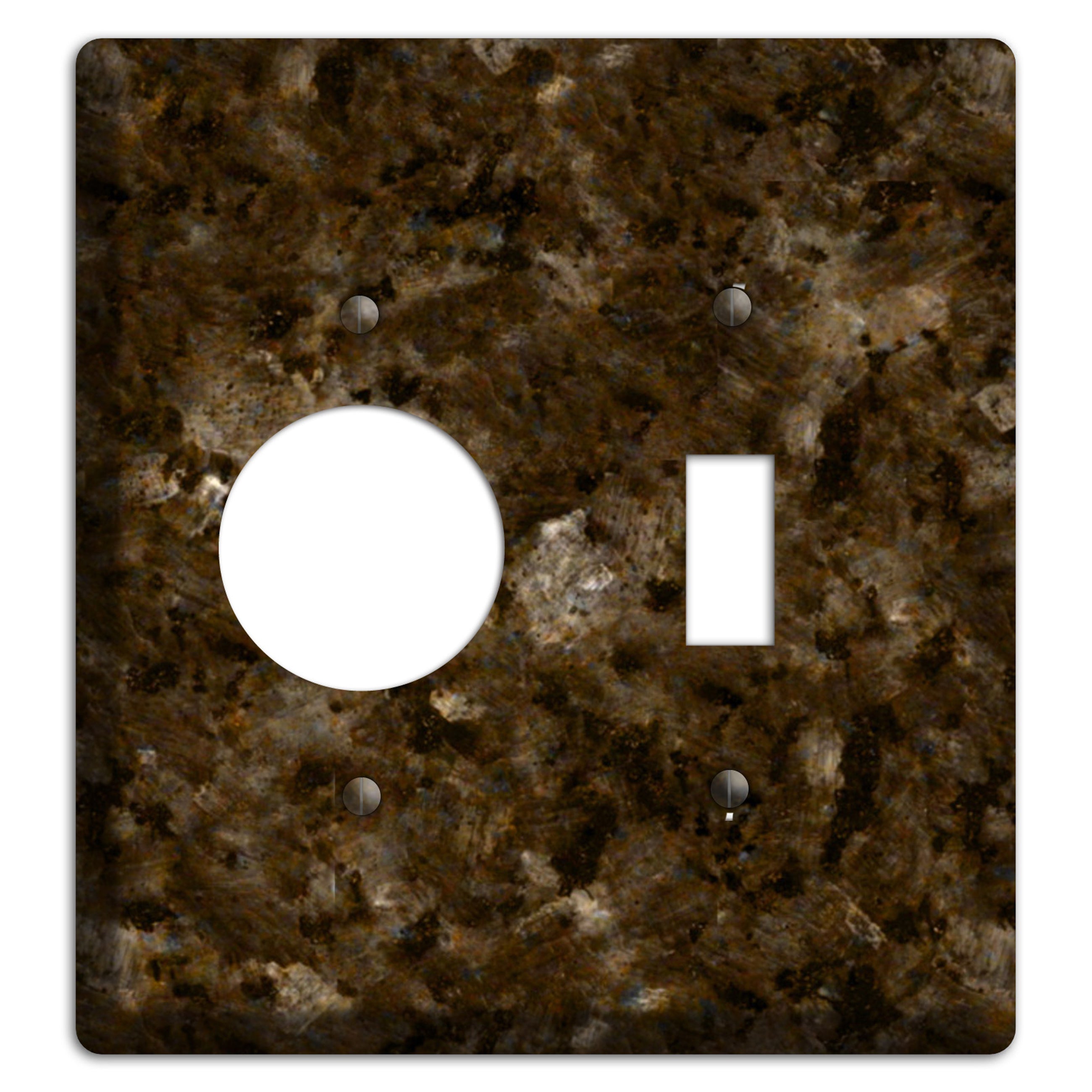 Tropical Brown Granite Receptacle / Toggle Wallplate