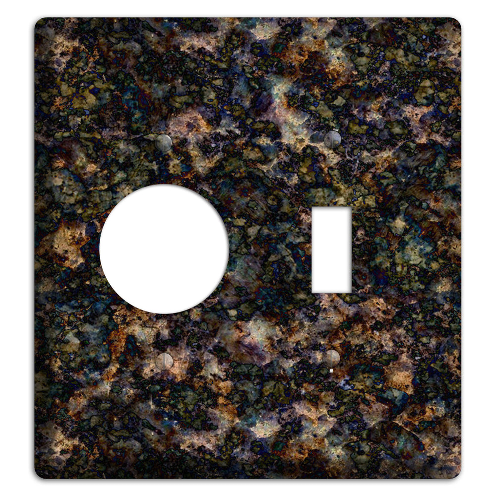 Volga Blue Granite Receptacle / Toggle Wallplate