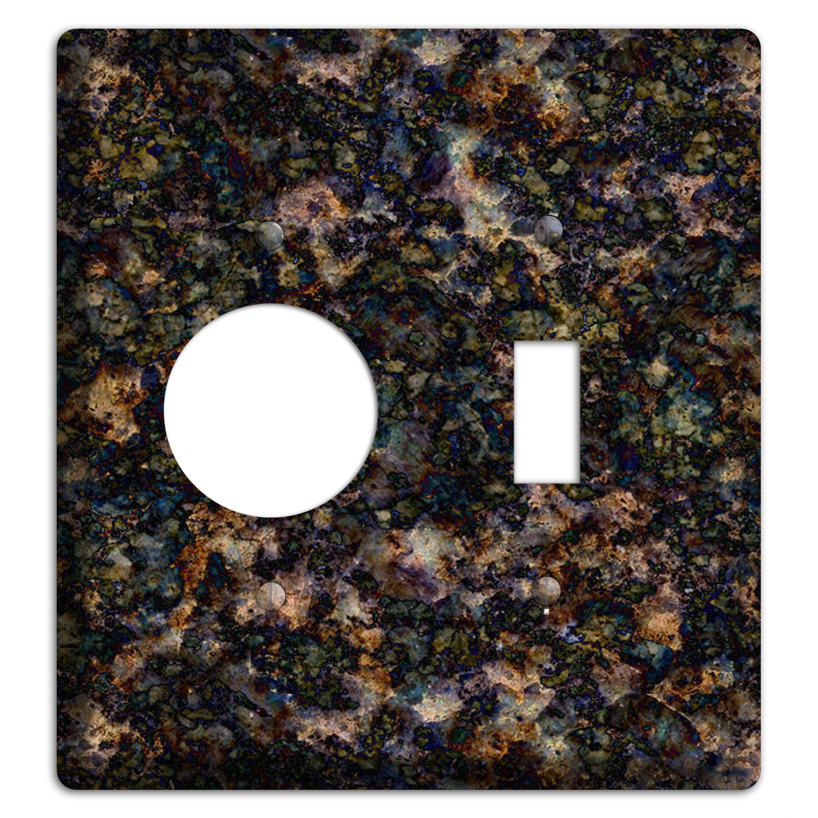 Volga Blue Granite Receptacle / Toggle Wallplate