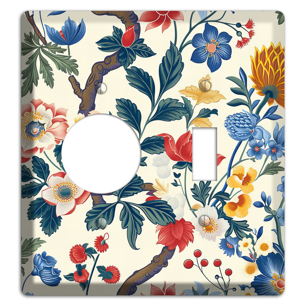 Cottage Garden Reverie Receptacle / Toggle Wallplate