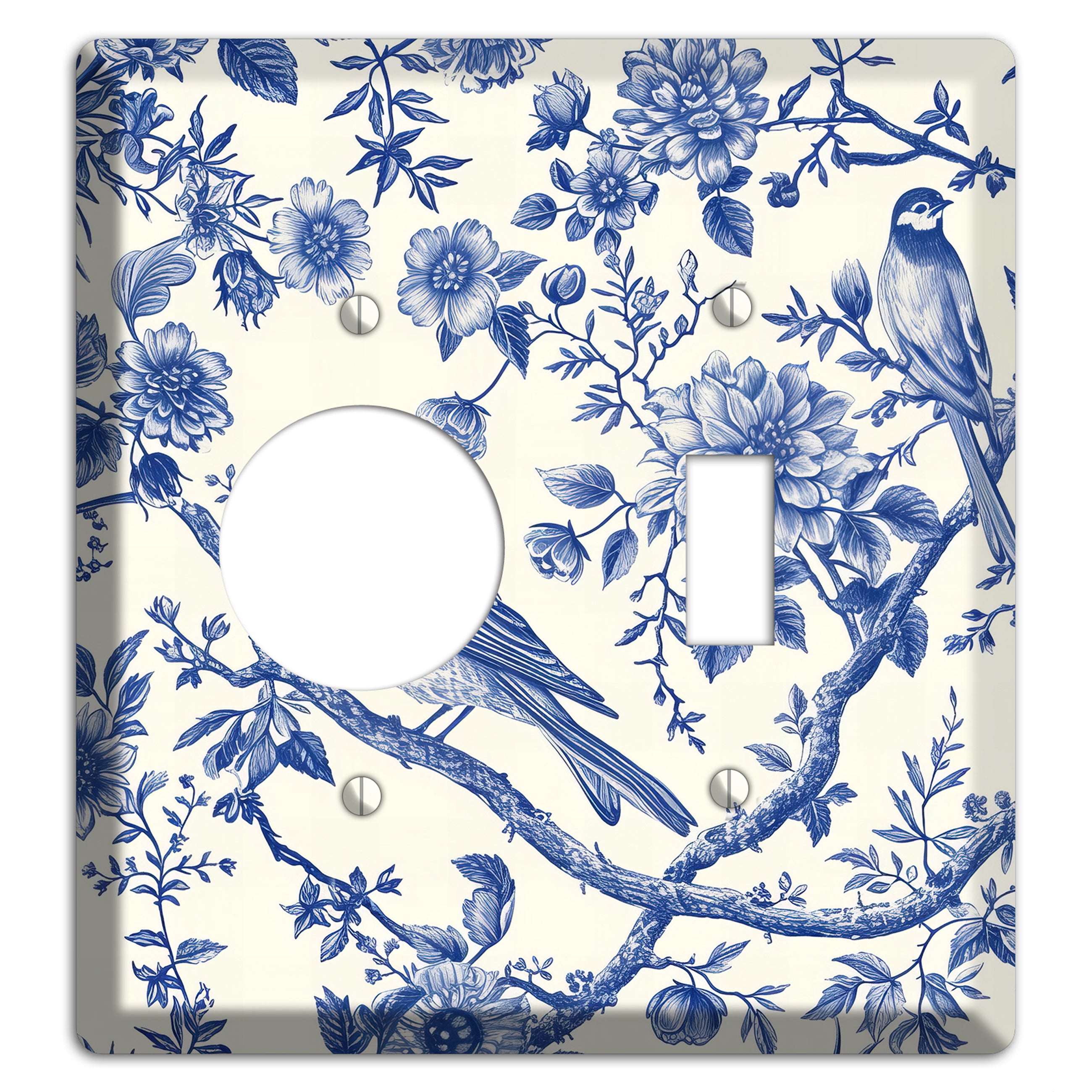 Willow Song Garden Receptacle / Toggle Wallplate