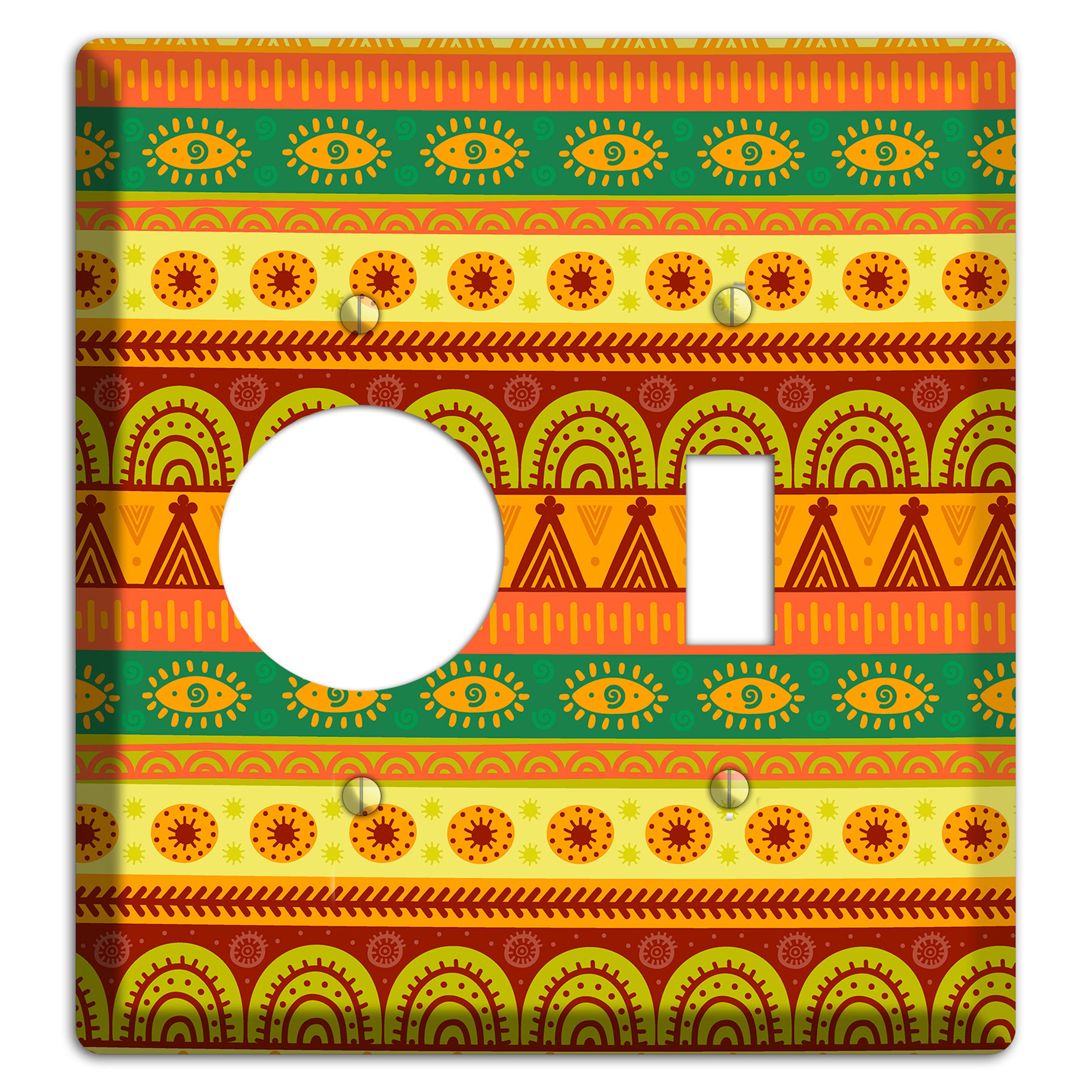 Ethnic Harmony Receptacle / Toggle Wallplate