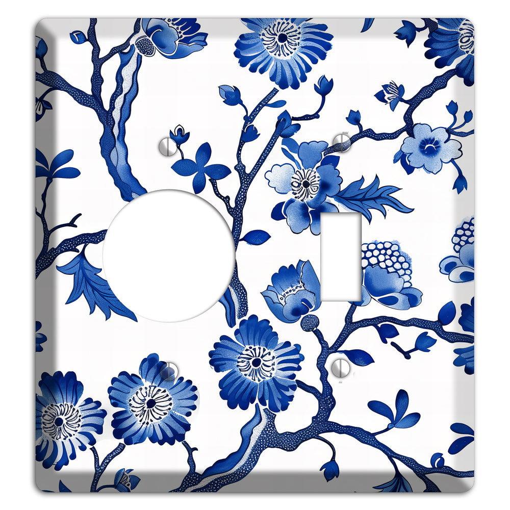 Porcelain Garden Reverie Receptacle / Toggle Wallplate