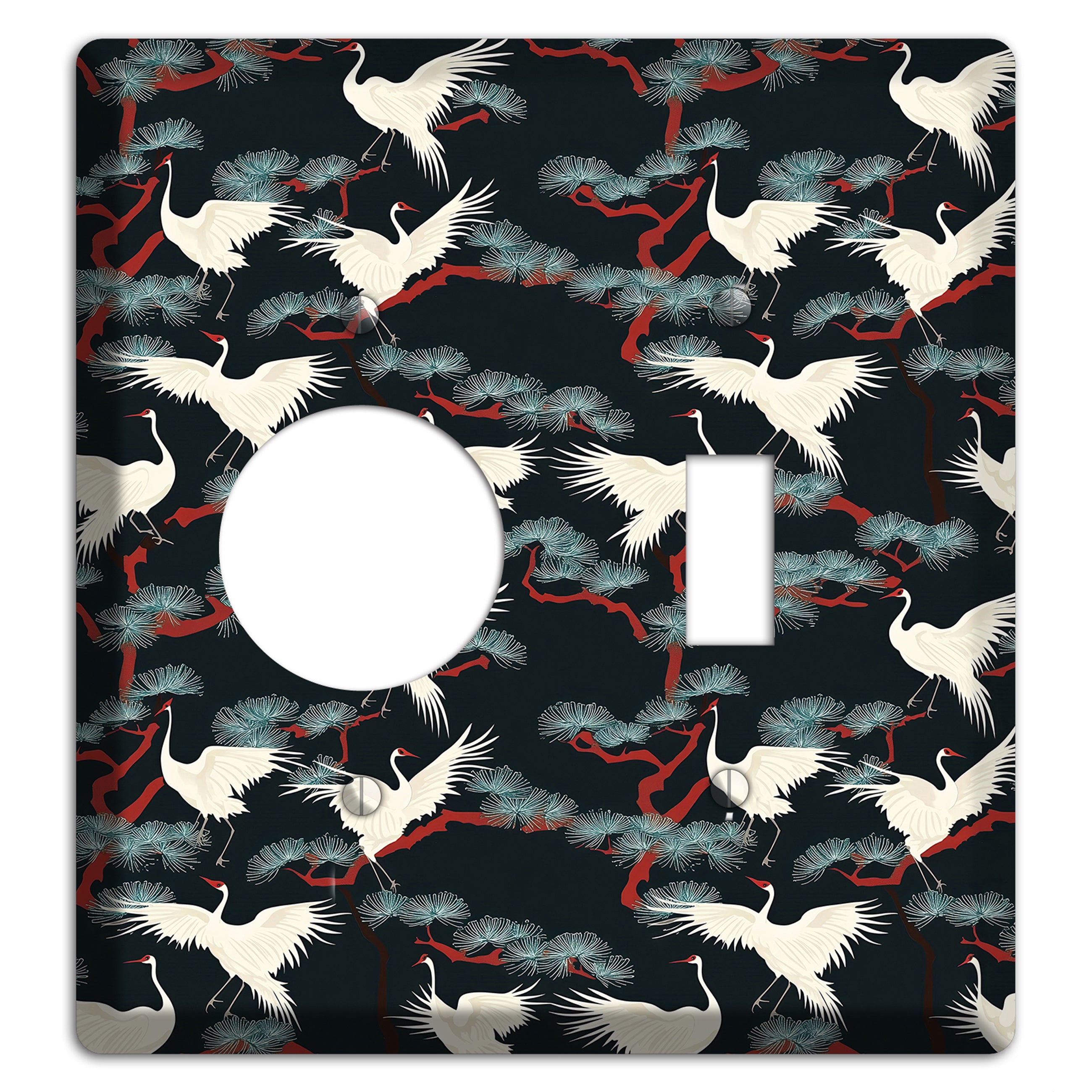 Obsidian Pine Vigil Receptacle / Toggle Wallplate