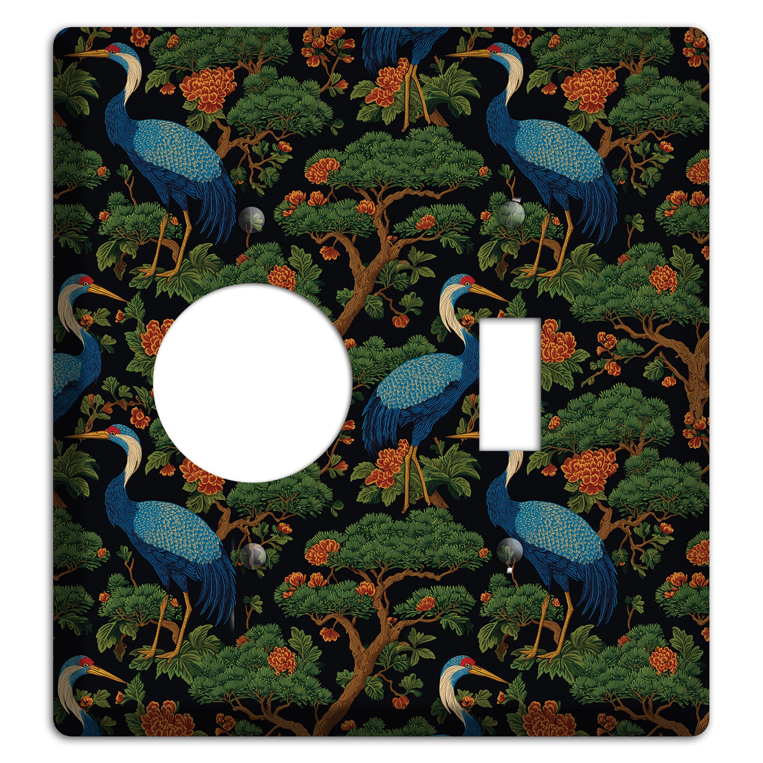 Cobalt Pine Vigil Receptacle / Toggle Wallplate
