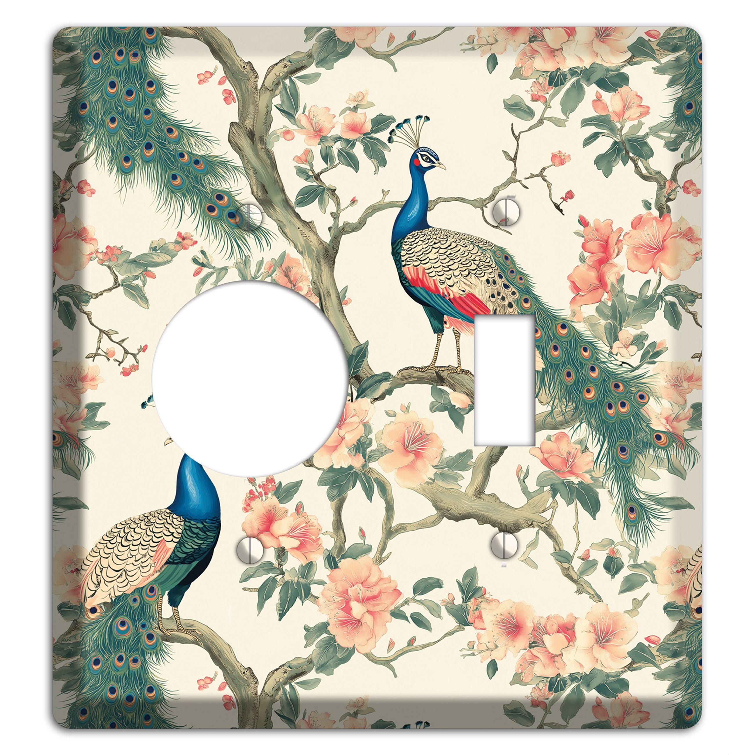 Imperial Plumage Garden Receptacle / Toggle Wallplate