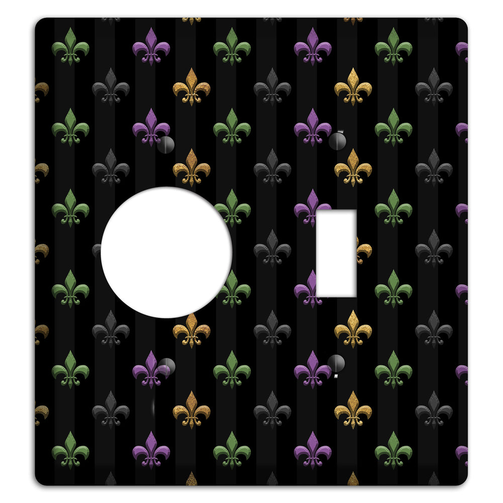 Midnight Fleur Receptacle / Toggle Wallplate